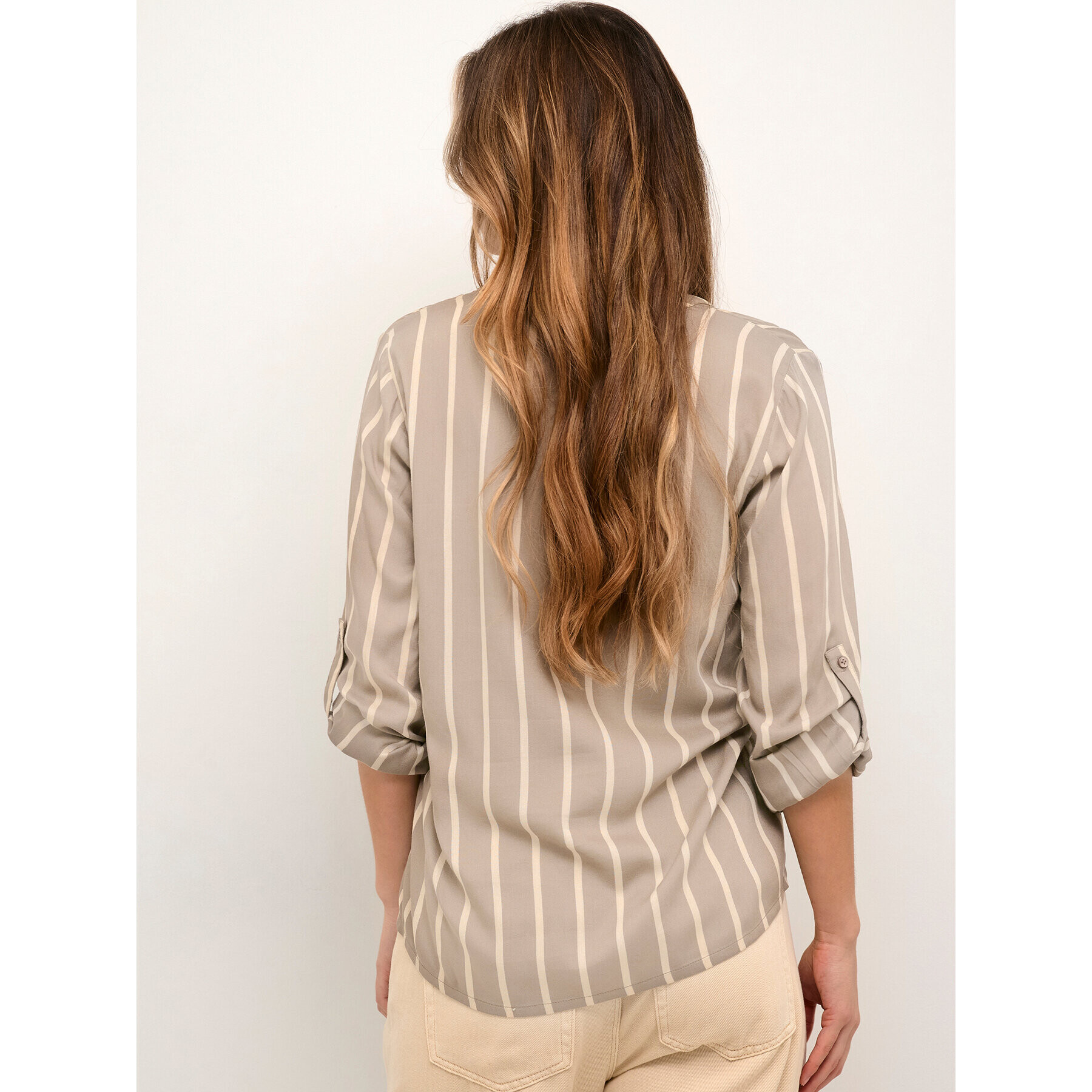 Kaffe Блуза Stridy 10504279 Бежов Regular Fit - Pepit.bg