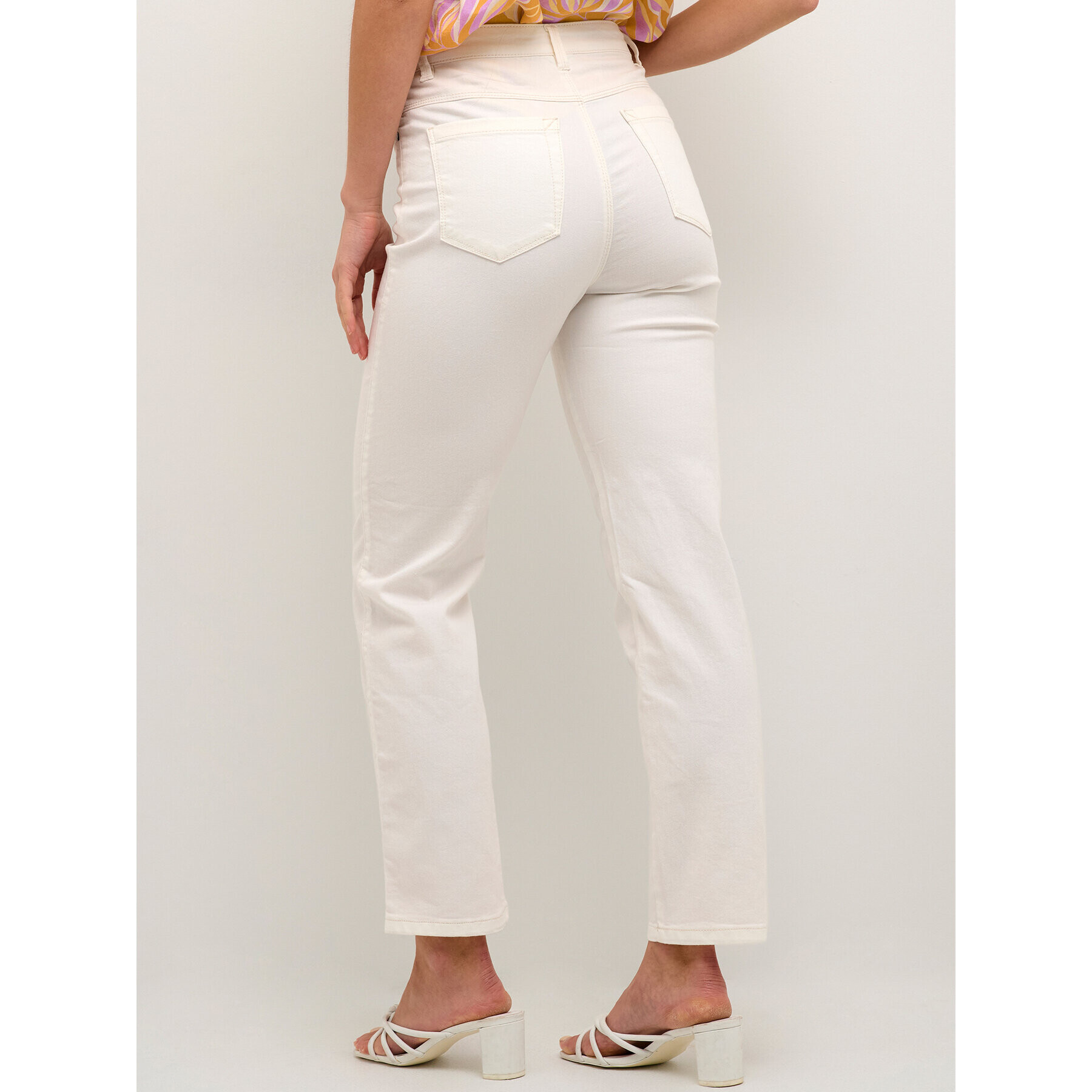 Kaffe Дънки Zelina 10506341 Бял Straight Fit - Pepit.bg