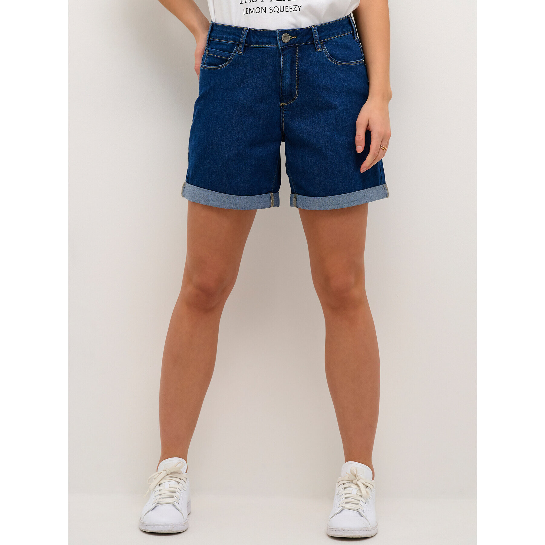 Kaffe Дънкови шорти Vicky 10505474 Тъмносин Regular Fit - Pepit.bg