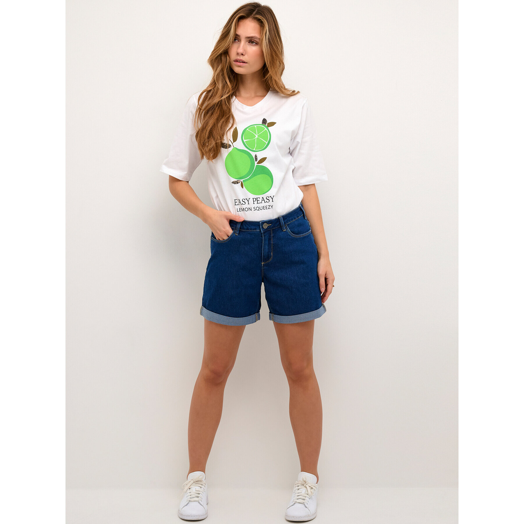 Kaffe Дънкови шорти Vicky 10505474 Тъмносин Regular Fit - Pepit.bg