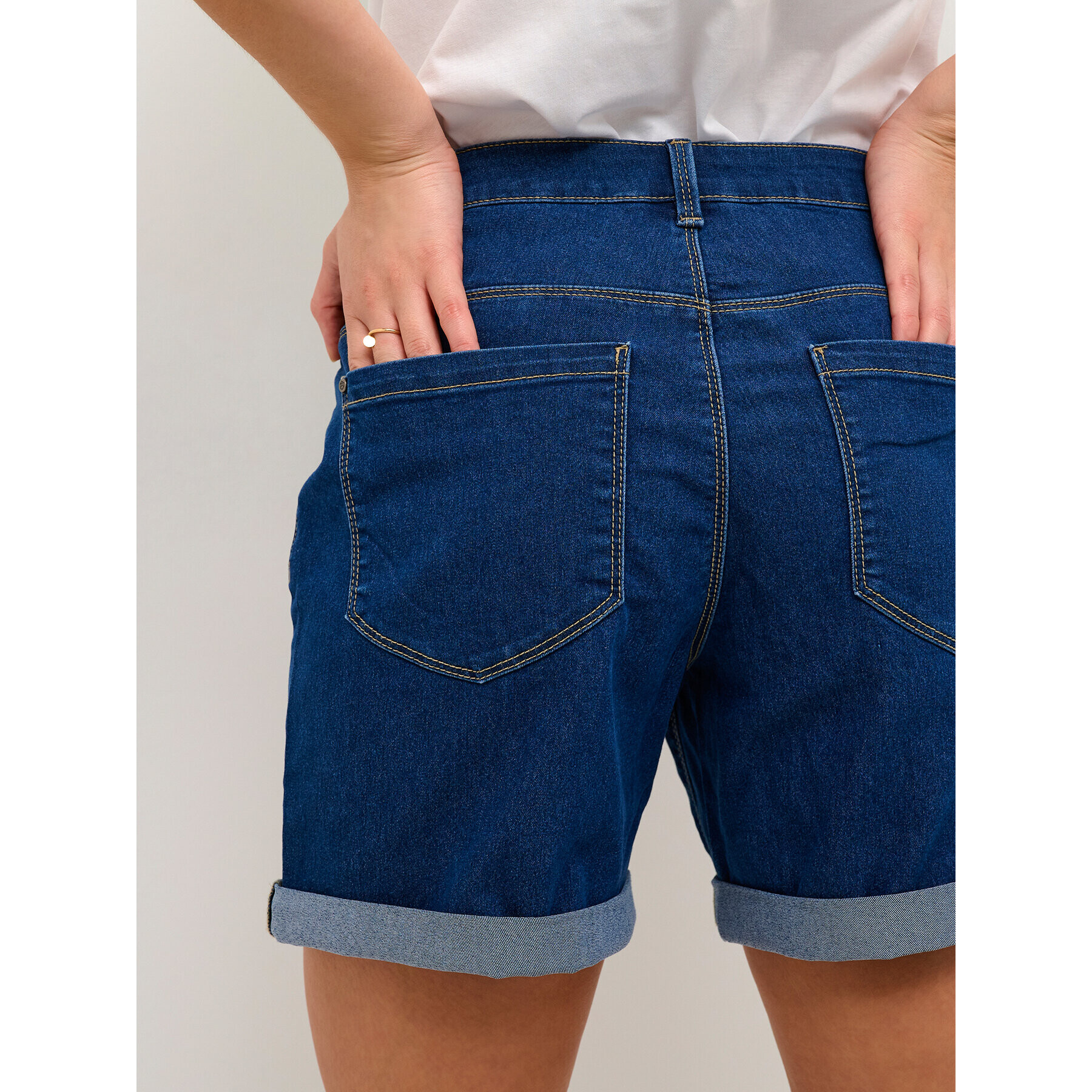 Kaffe Дънкови шорти Vicky 10505474 Тъмносин Regular Fit - Pepit.bg