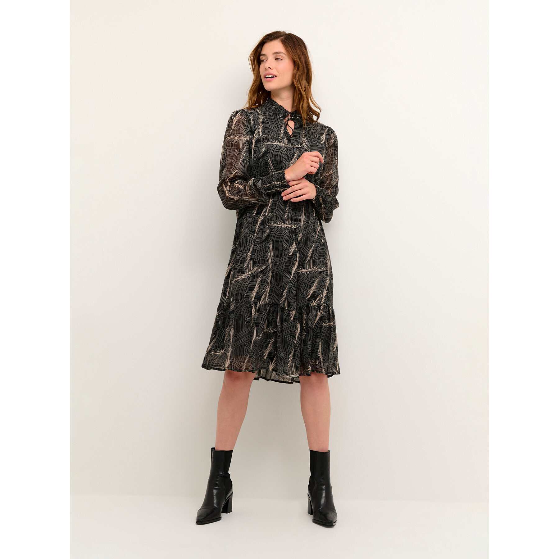 Kaffe Ежедневна рокля Jema 10506821 Черен Regular Fit - Pepit.bg
