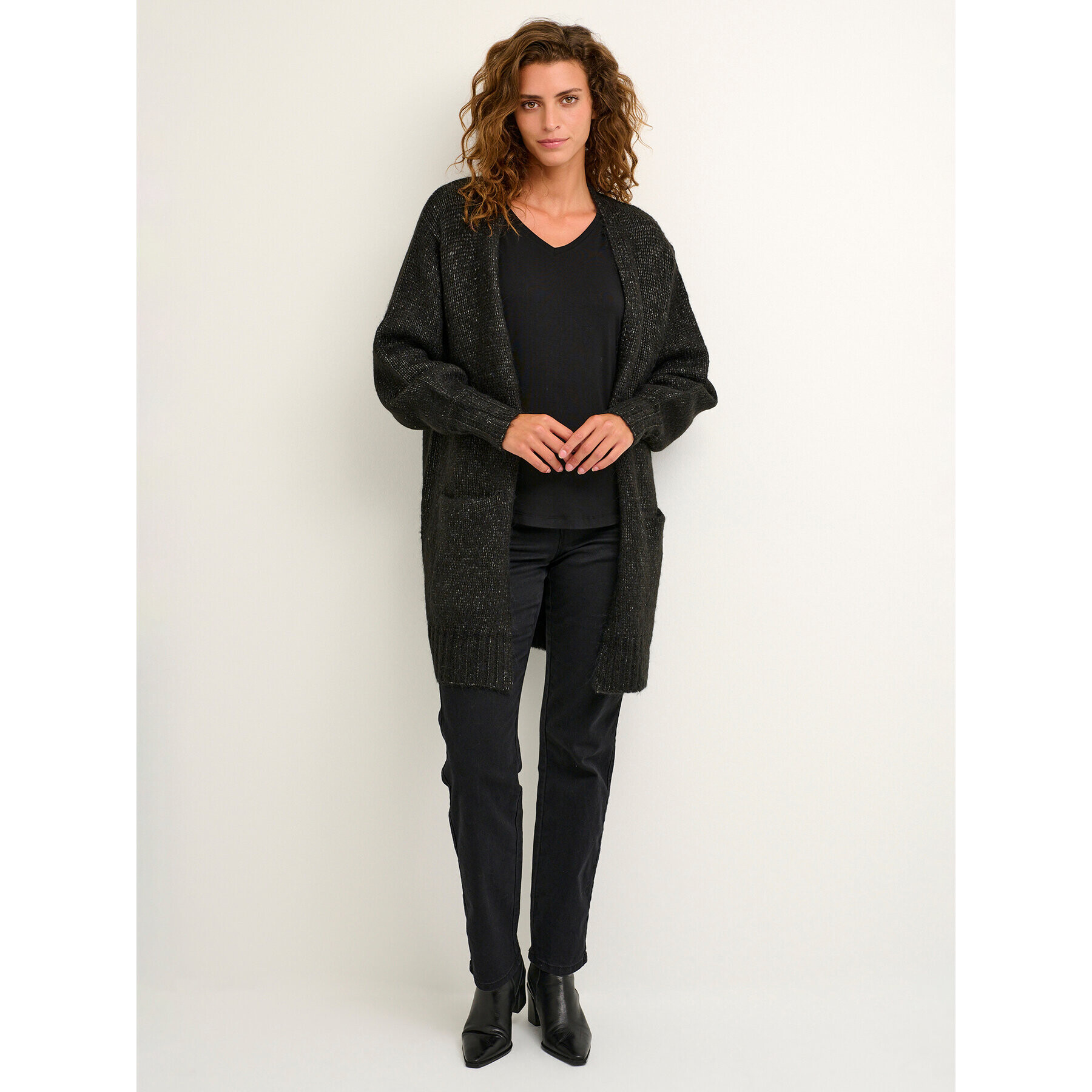 Kaffe Кардиган Alioma 10505567 Черен Regular Fit - Pepit.bg