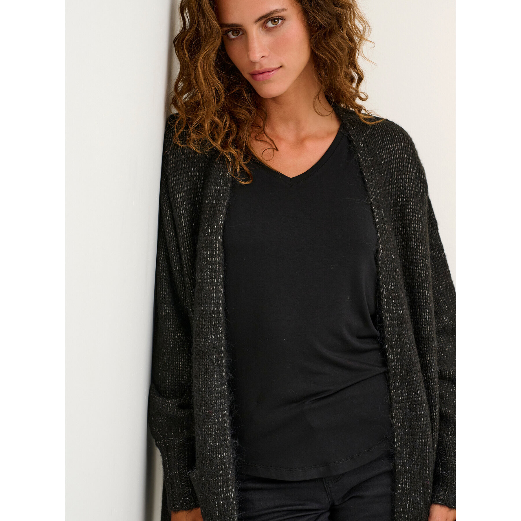 Kaffe Кардиган Alioma 10505567 Черен Regular Fit - Pepit.bg