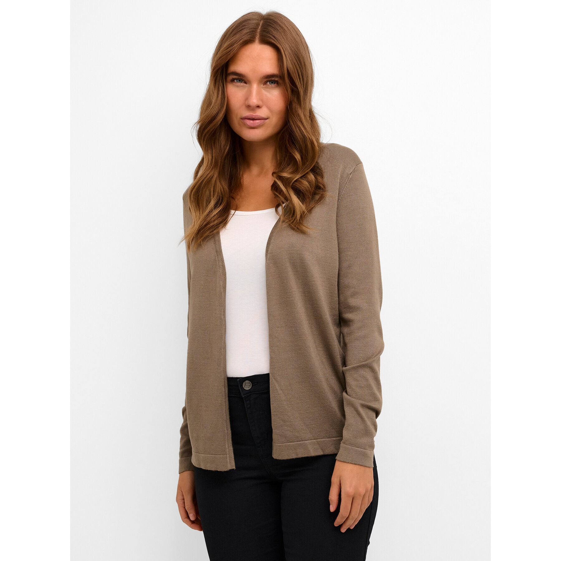 Kaffe Кардиган Fenia 10551503 Кафяв Regular Fit - Pepit.bg