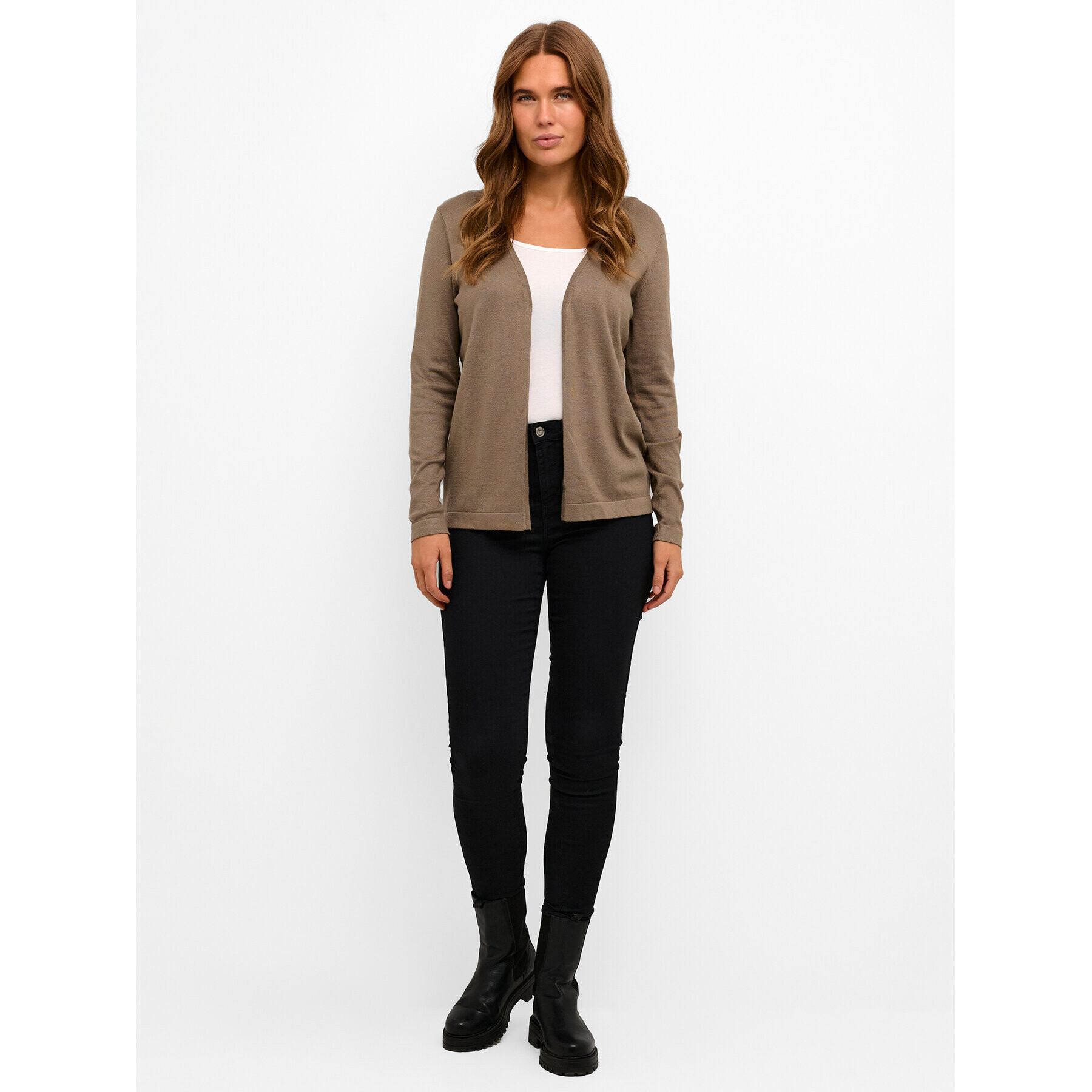 Kaffe Кардиган Fenia 10551503 Кафяв Regular Fit - Pepit.bg