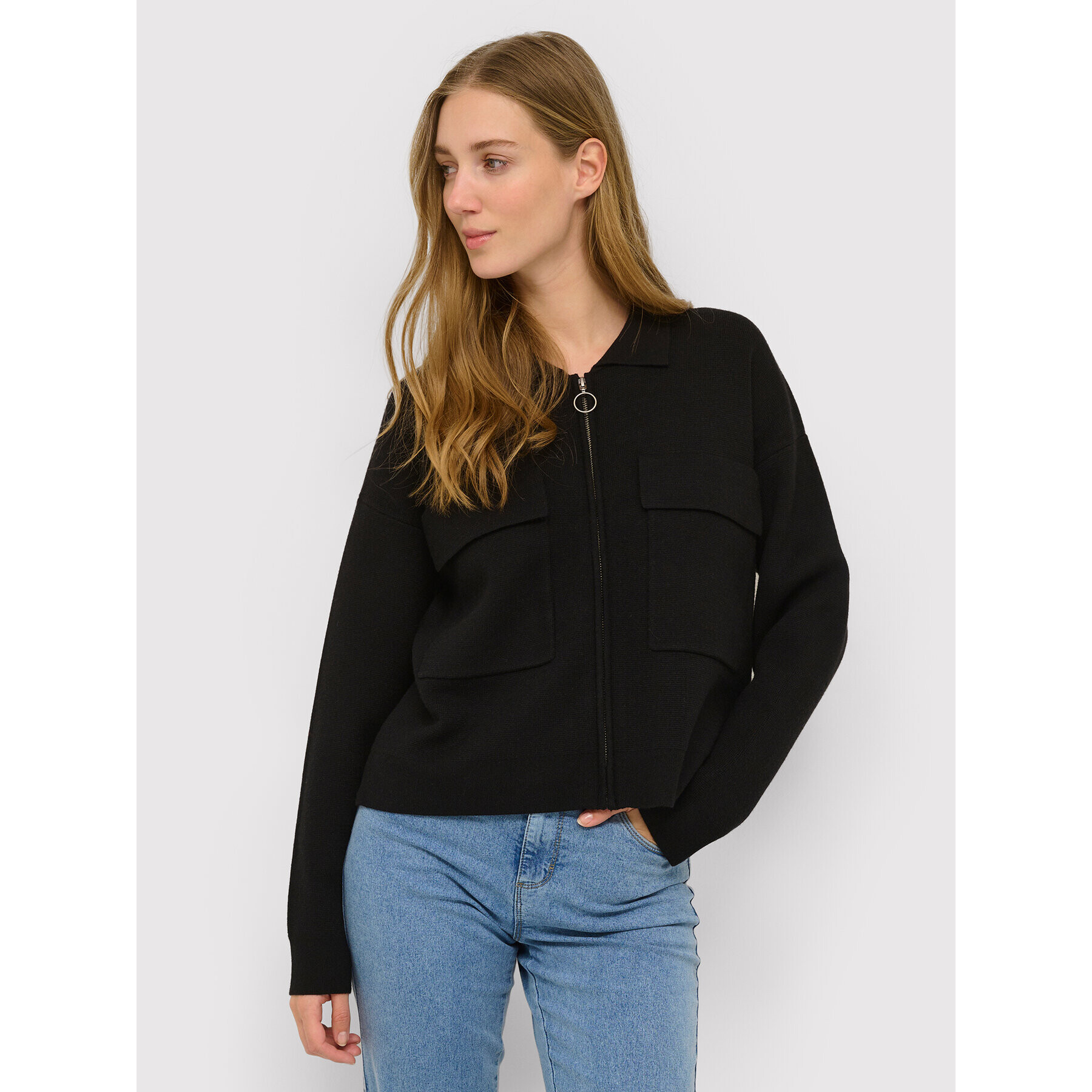 Kaffe Кардиган Filippa 10506789 Черен Regular Fit - Pepit.bg