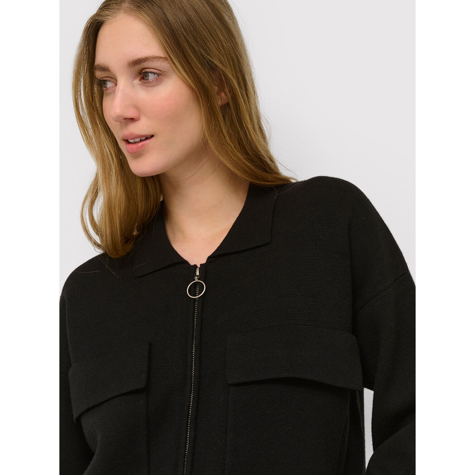 Kaffe Кардиган Filippa 10506789 Черен Regular Fit - Pepit.bg
