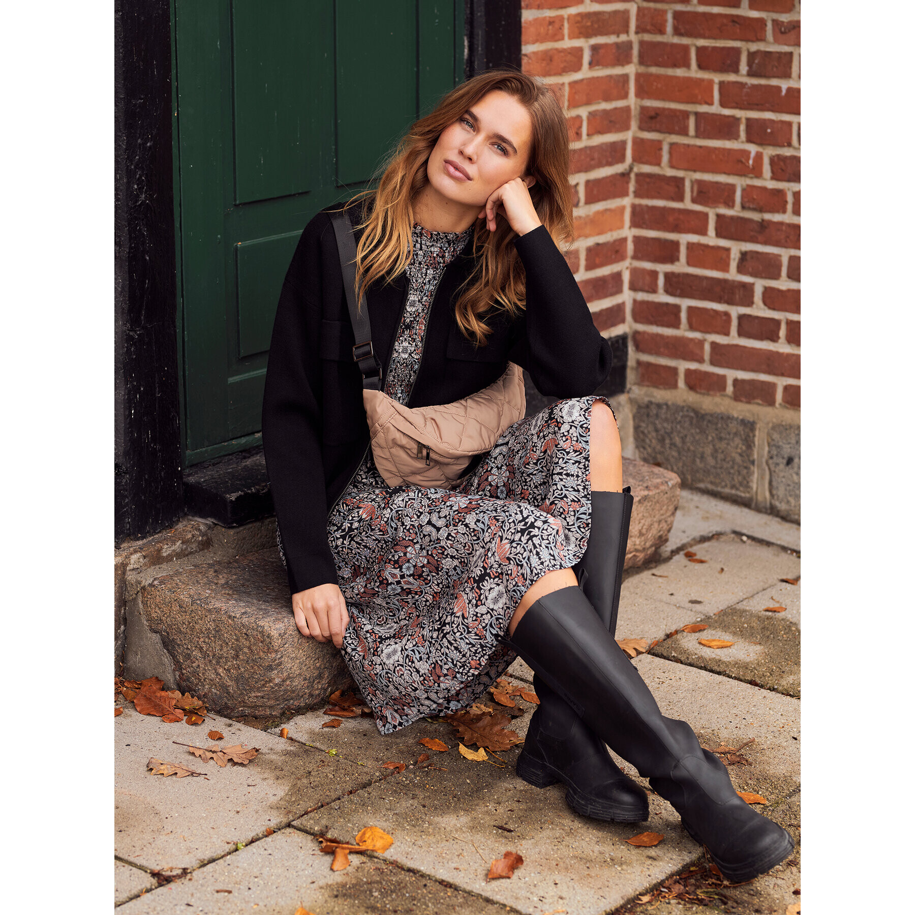 Kaffe Кардиган Filippa 10506789 Черен Regular Fit - Pepit.bg