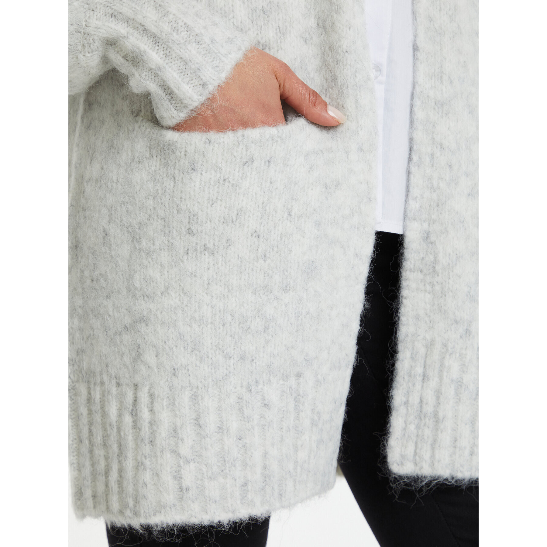 Kaffe Кардиган Kaalioma 10505567 Сив Loose Fit - Pepit.bg