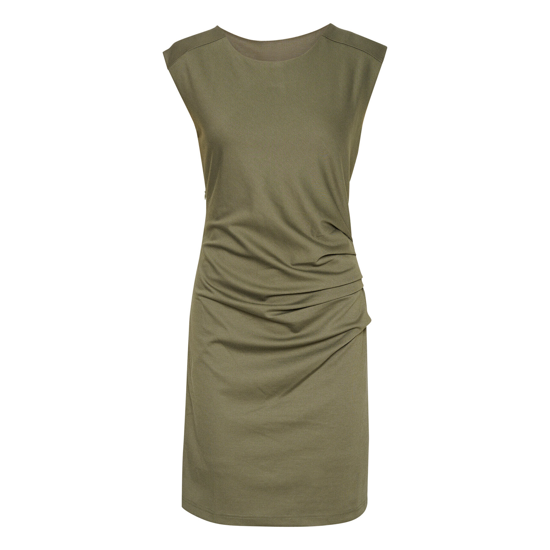Kaffe Коктейлна рокля India 501002 Зелен Slim Fit - Pepit.bg