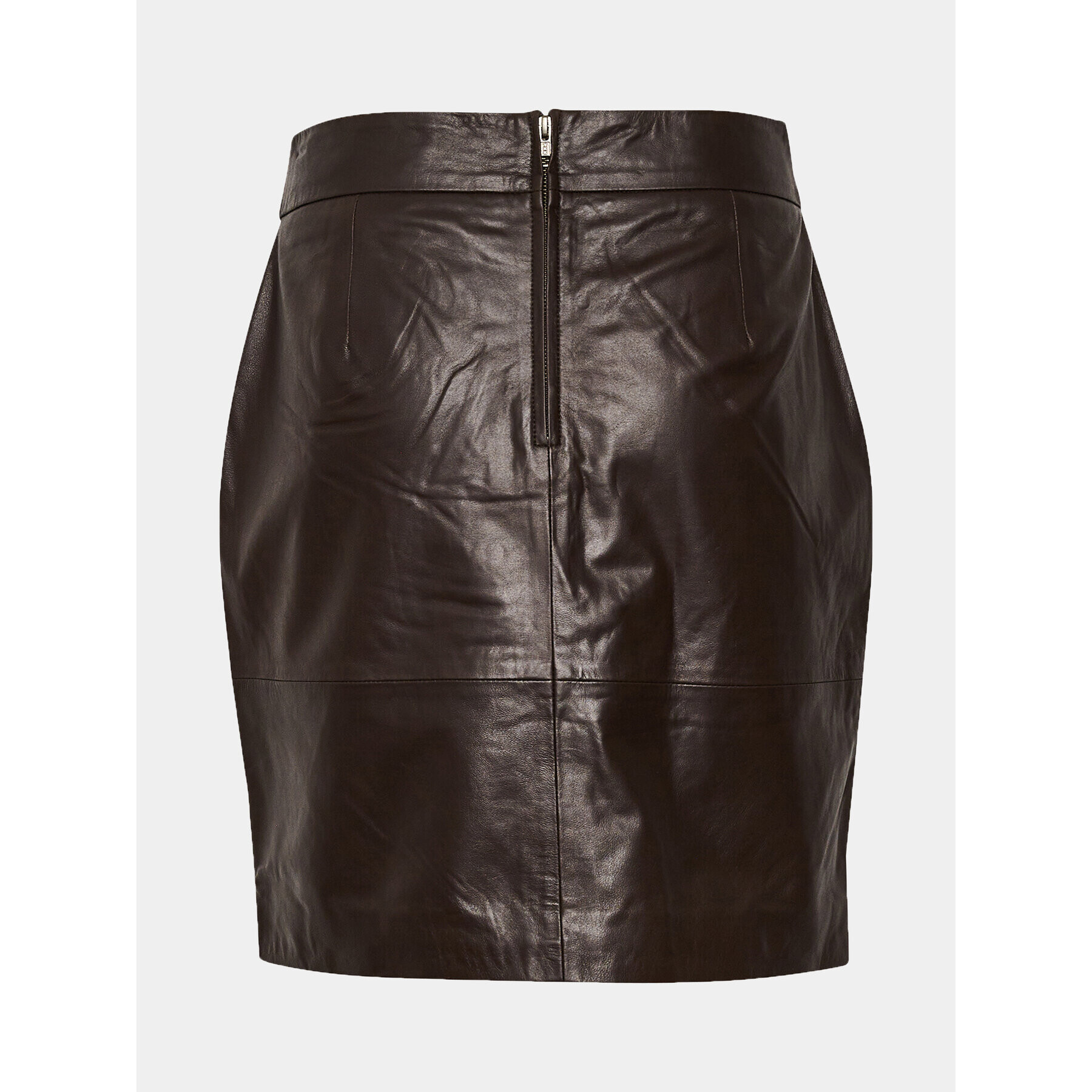 Kaffe Кожена пола Kacassie 10507316 Кафяв Shaped Fit - Pepit.bg