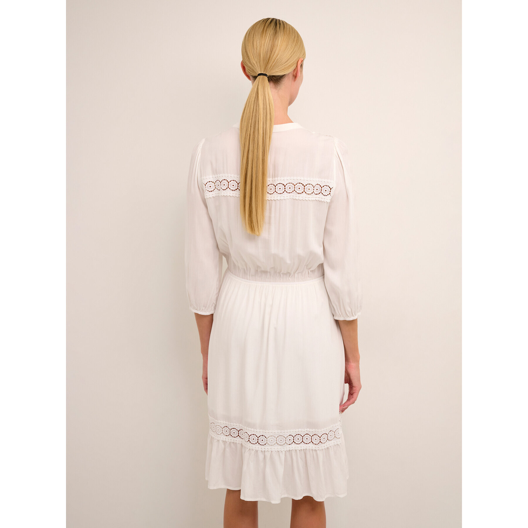 Kaffe Лятна рокля Freya 10507544 Бял Regular Fit - Pepit.bg