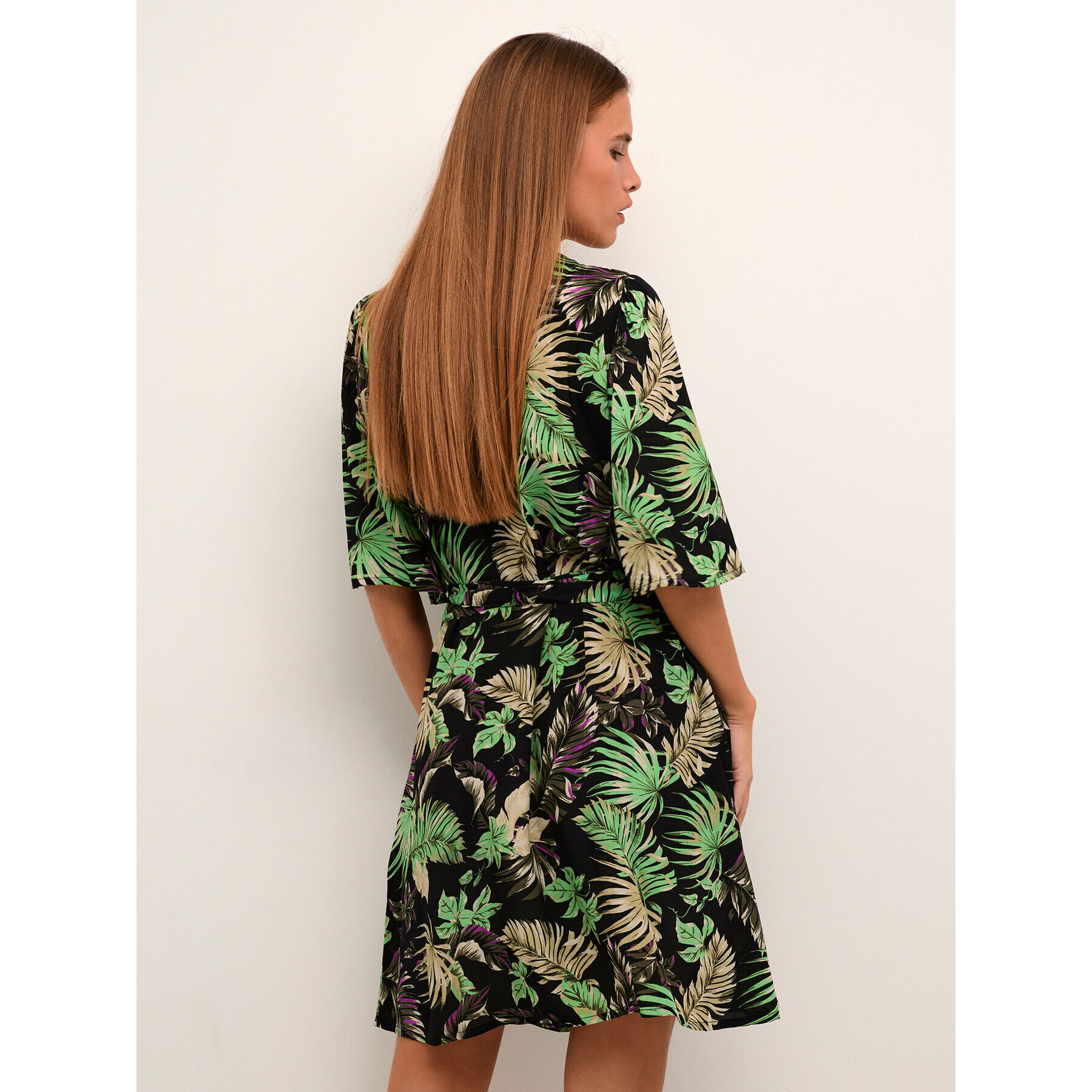 Kaffe Лятна рокля Lulu 10507441 Зелен Regular Fit - Pepit.bg