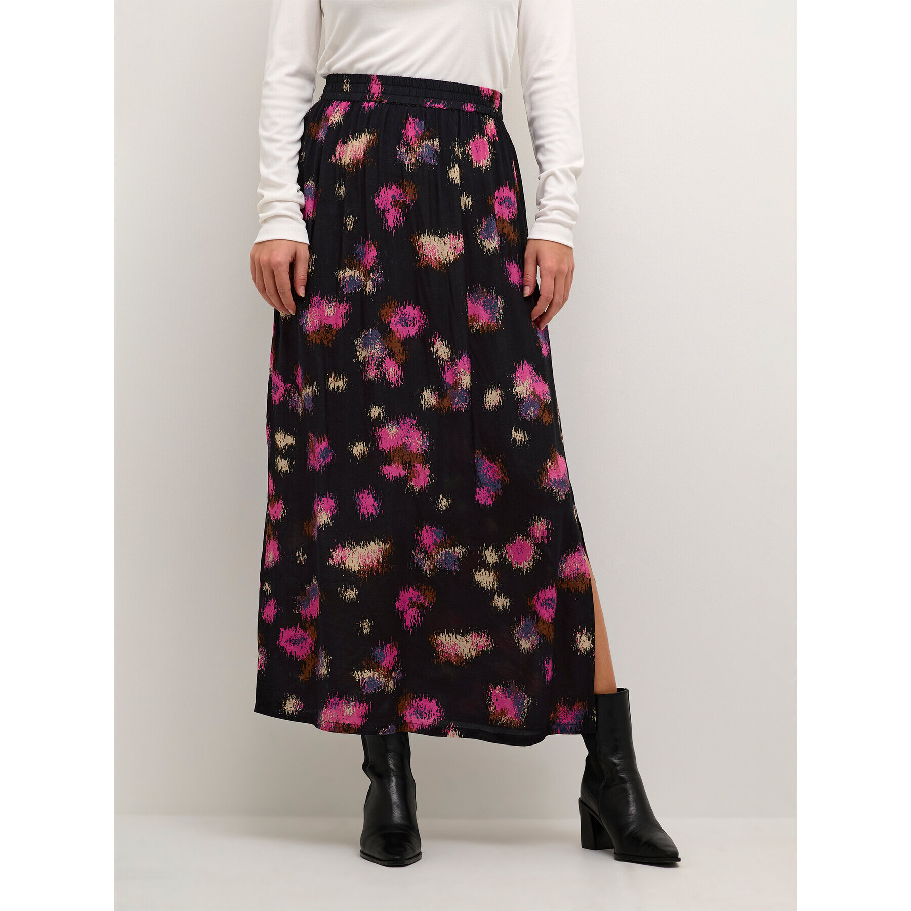 Kaffe Миди пола Lita 10507603 Черен Regular Fit - Pepit.bg