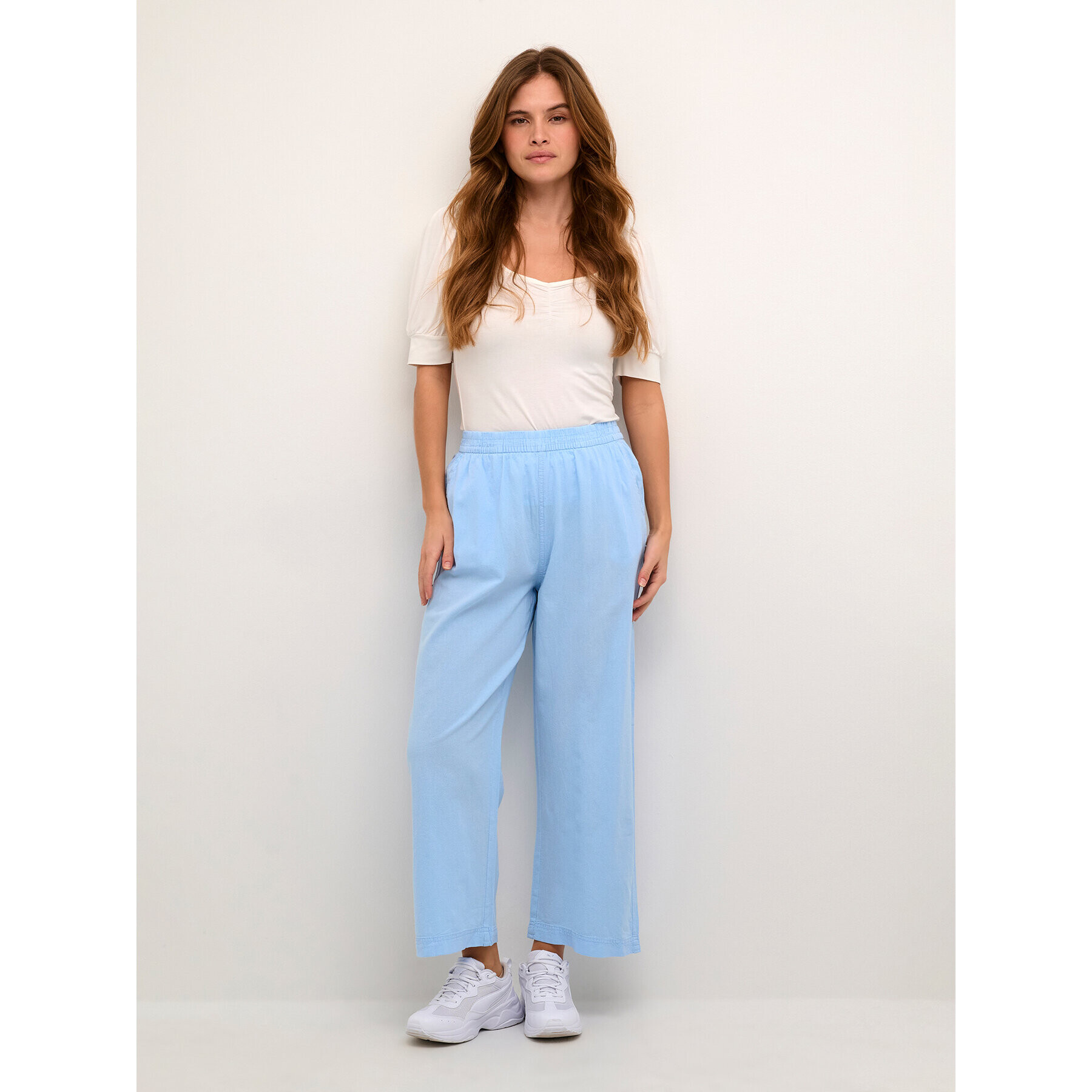 Kaffe Панталони тип кюлоти Naya 10507418 Син Relaxed Fit - Pepit.bg
