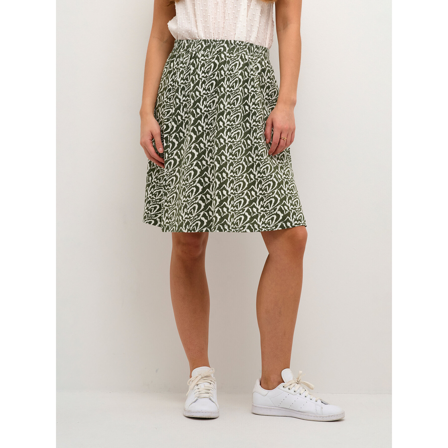 Kaffe Пола тип трапец Gerda 10507567 Зелен Regular Fit - Pepit.bg