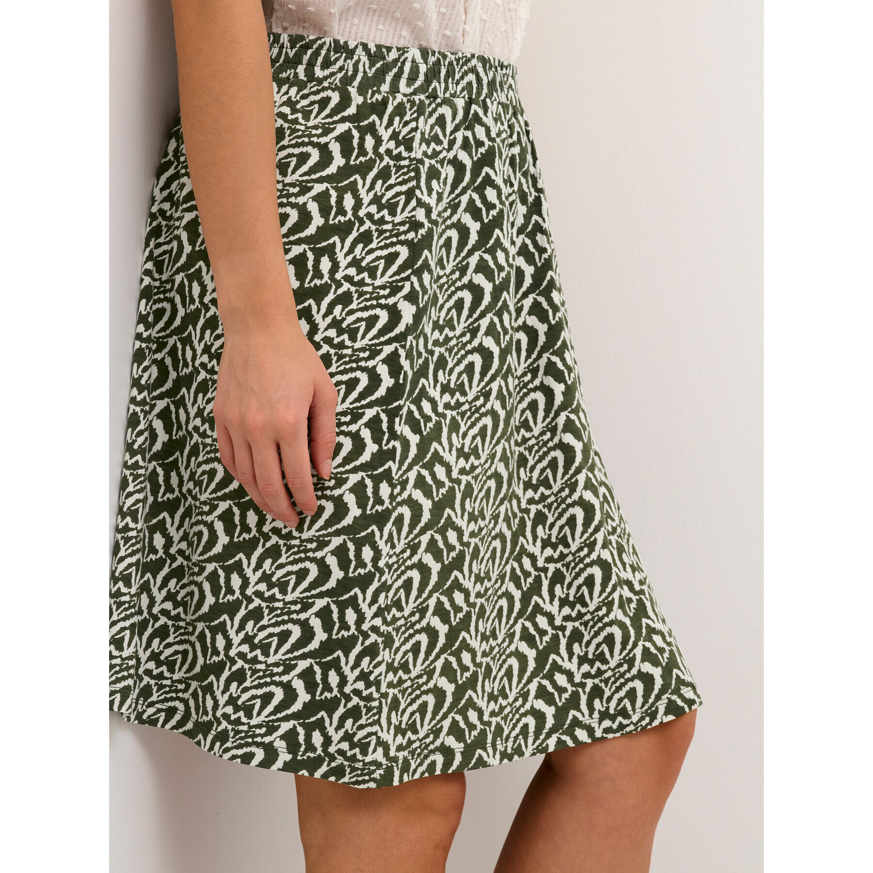 Kaffe Пола тип трапец Gerda 10507567 Зелен Regular Fit - Pepit.bg
