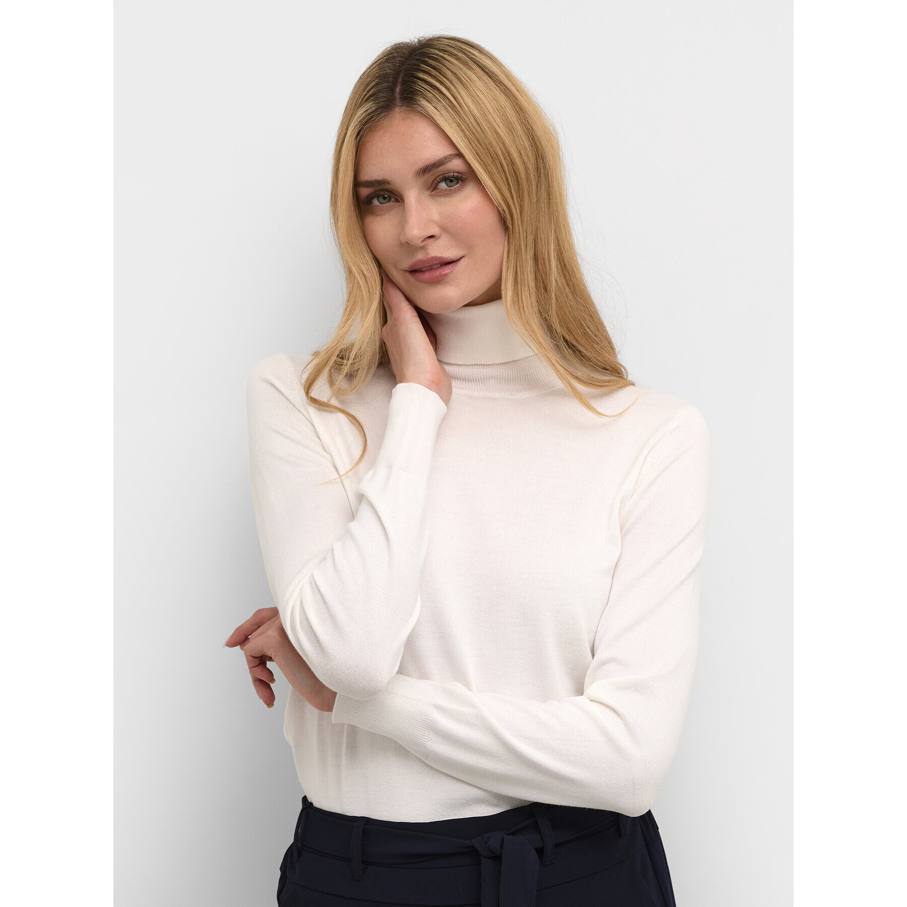 Kaffe Поло Astrid 500023 Бял Regular Fit - Pepit.bg