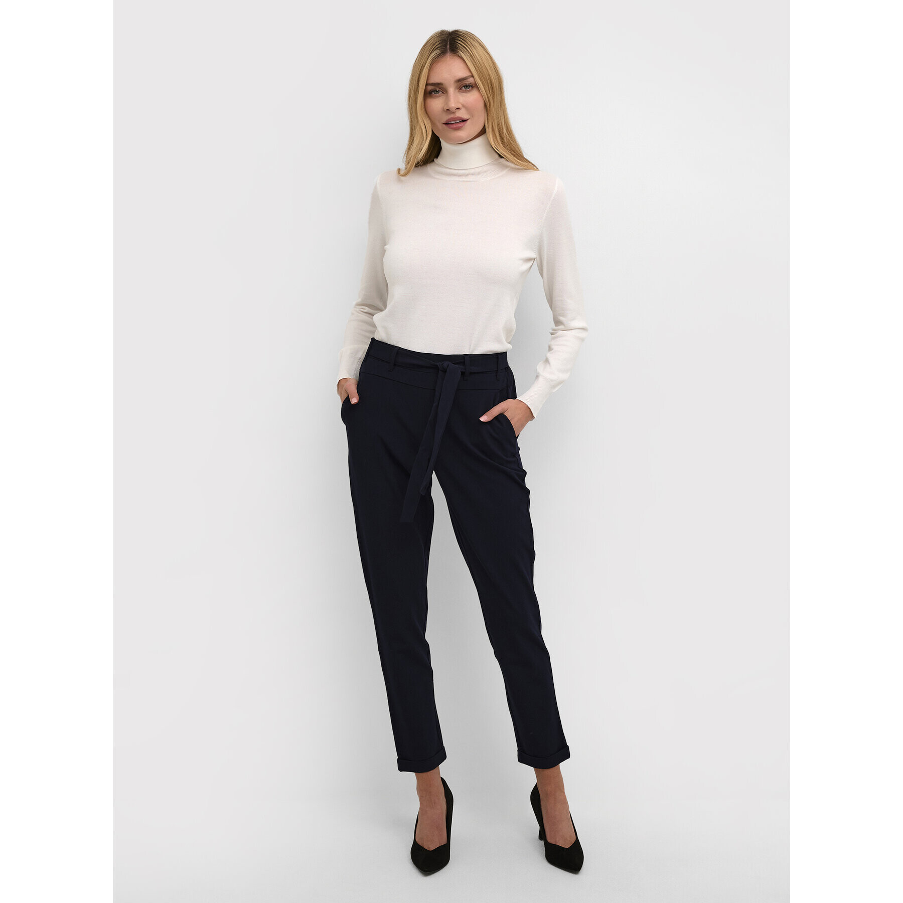 Kaffe Поло Astrid 500023 Бял Regular Fit - Pepit.bg