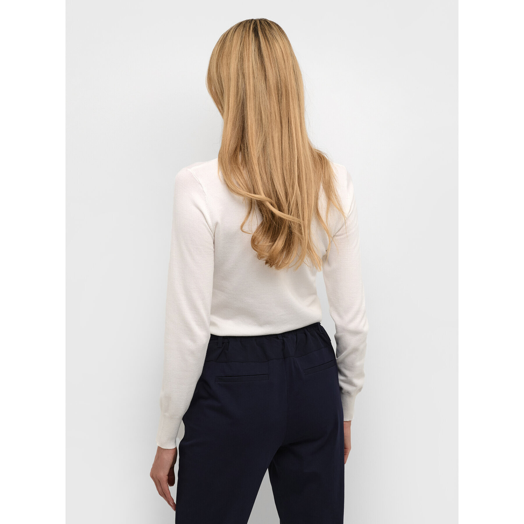 Kaffe Поло Astrid 500023 Бял Regular Fit - Pepit.bg