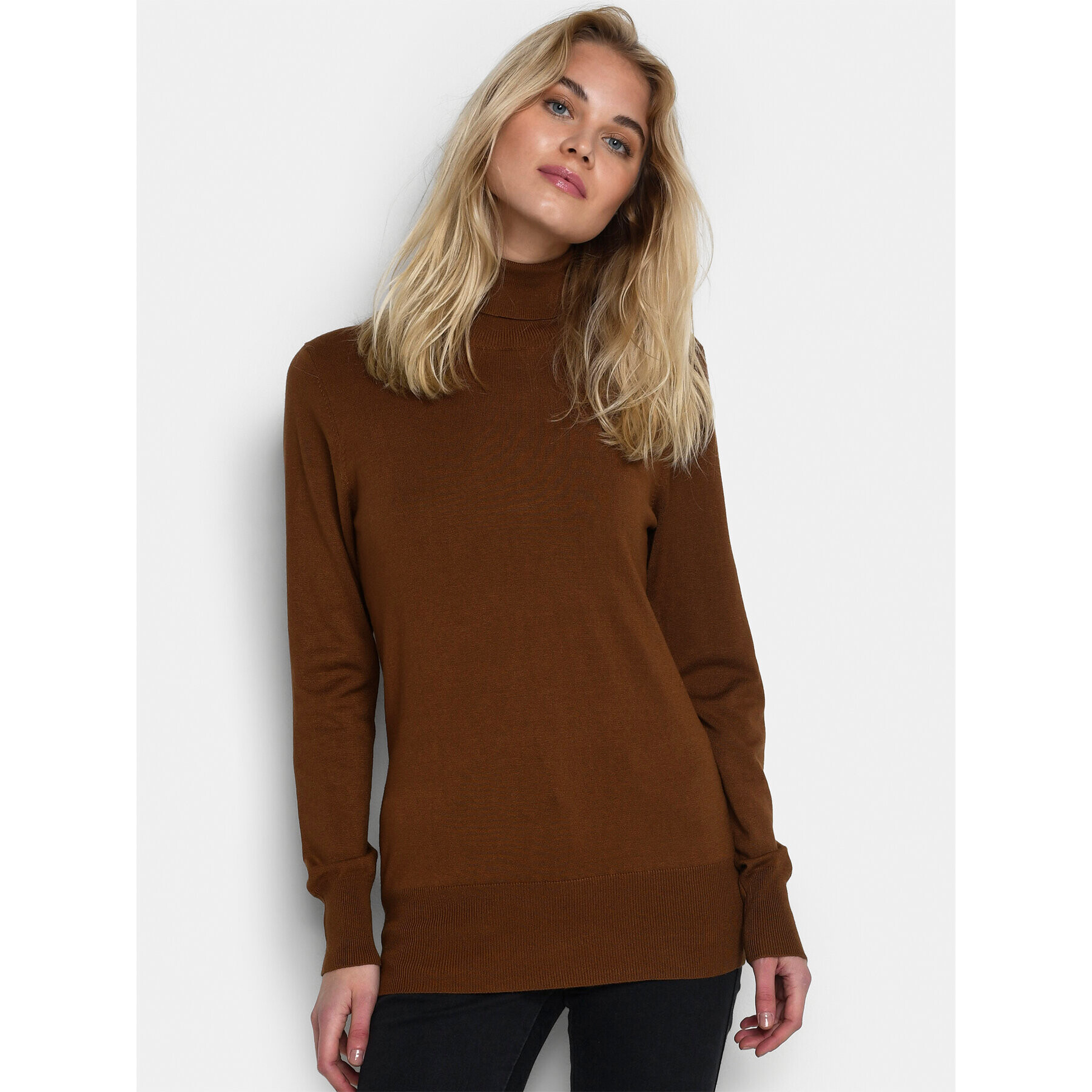 Kaffe Поло Astrid 500023 Кафяв Regular Fit - Pepit.bg
