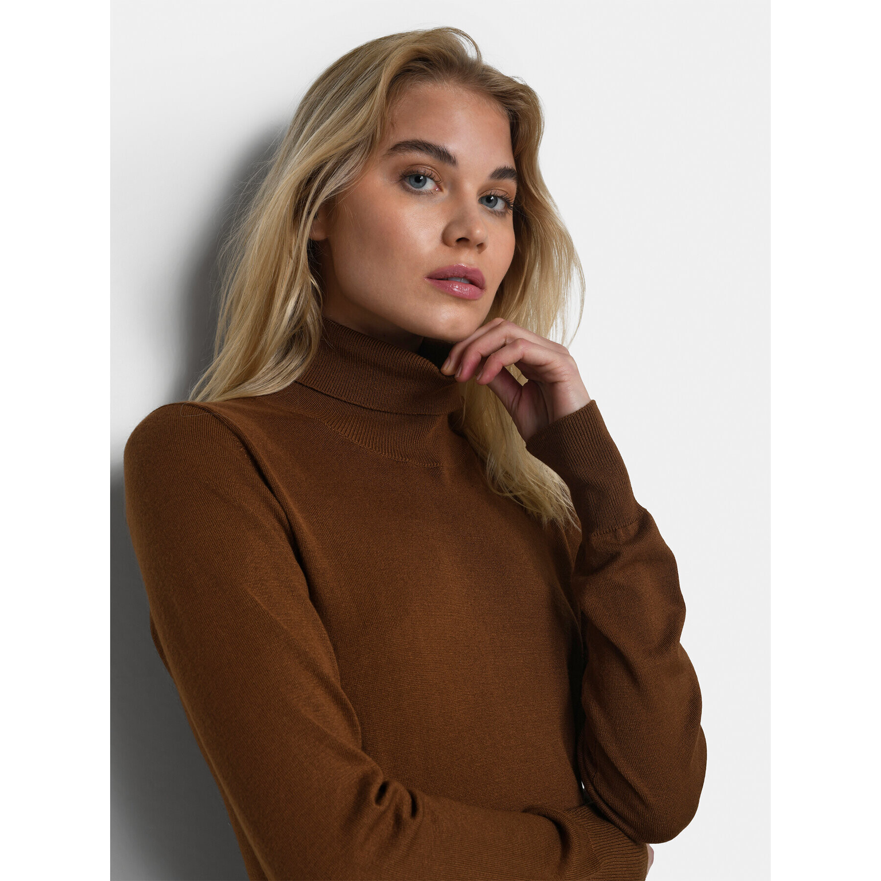 Kaffe Поло Astrid 500023 Кафяв Regular Fit - Pepit.bg