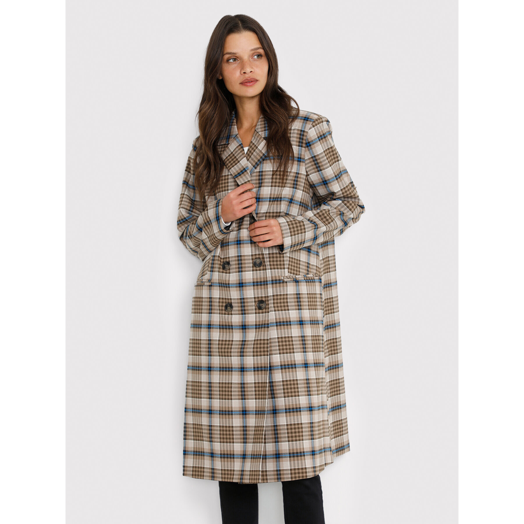 Kaffe Преходно палто Karoia 10506837 Кафяв Regular Fit - Pepit.bg