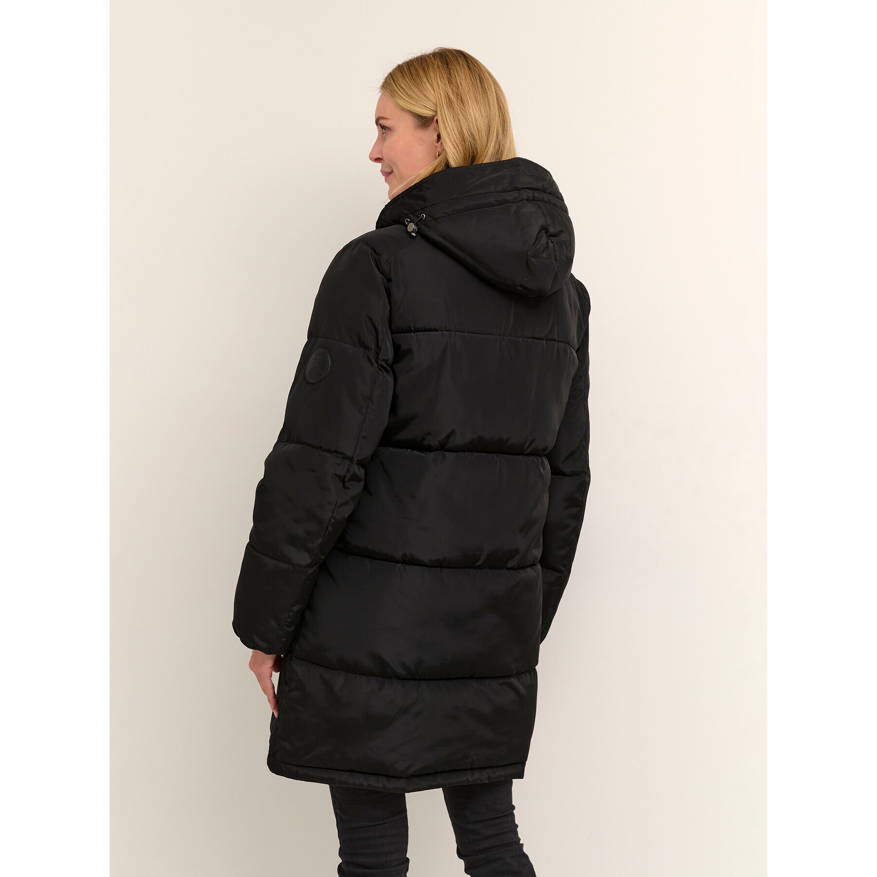 Kaffe Пухено яке Lenoma 10506723 Черен Baggy Fit - Pepit.bg