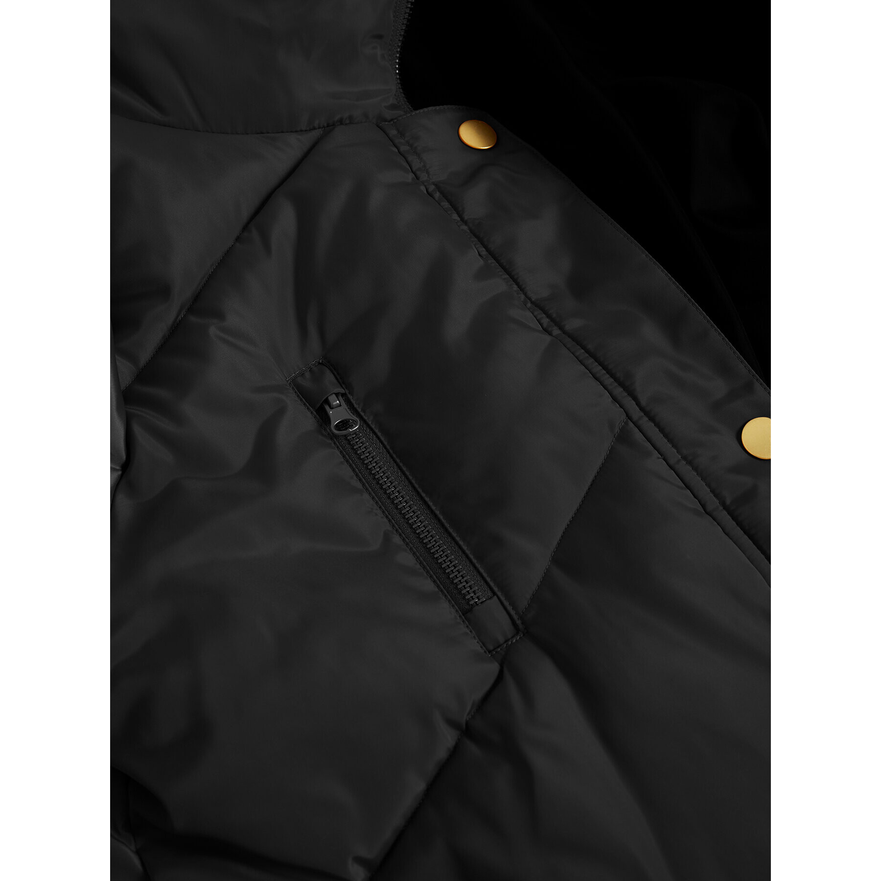 Kaffe Пухено яке Lindsay 10504571 Черен Regular Fit - Pepit.bg