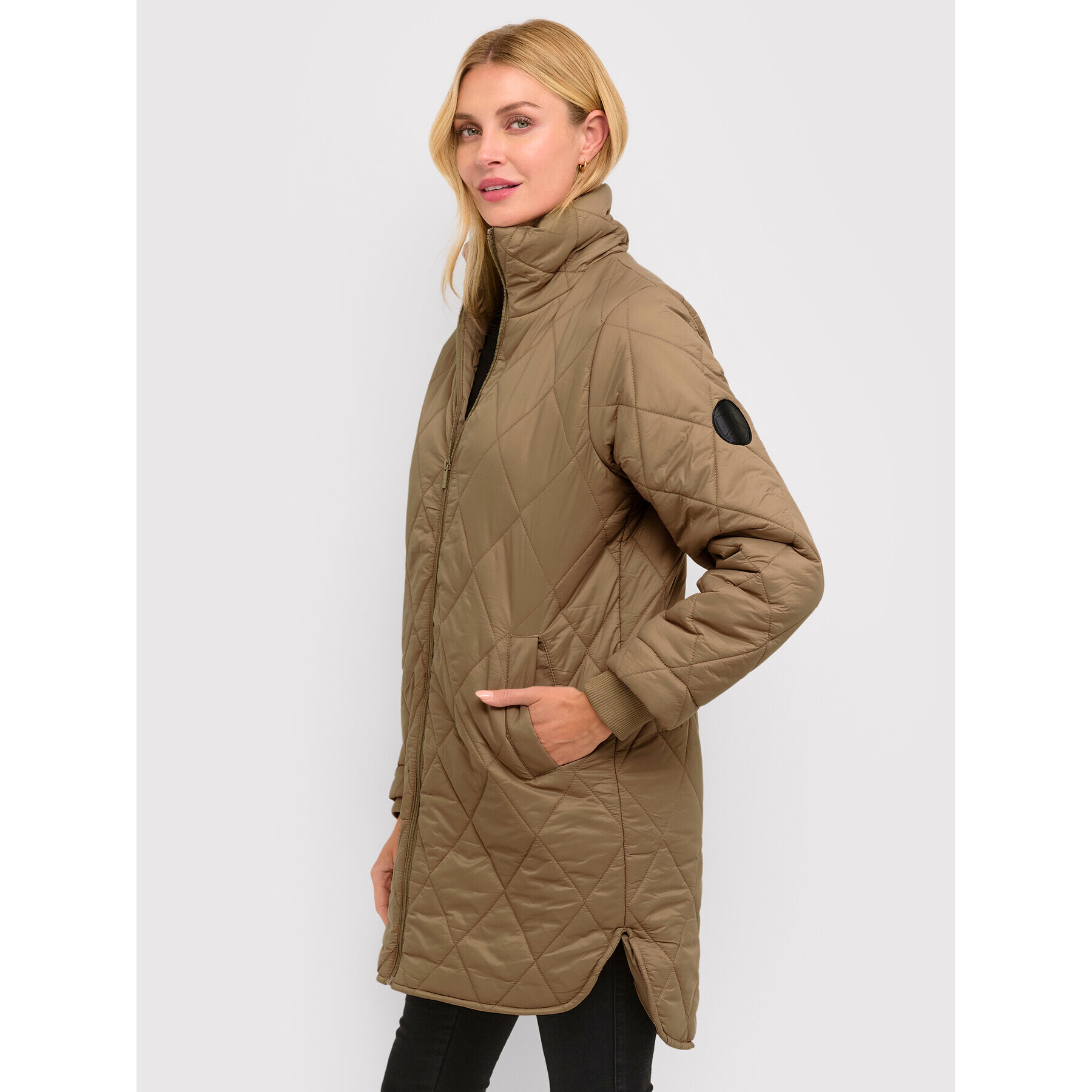 Kaffe Пухено яке Lorelia 10506375 Бежов Regular Fit - Pepit.bg