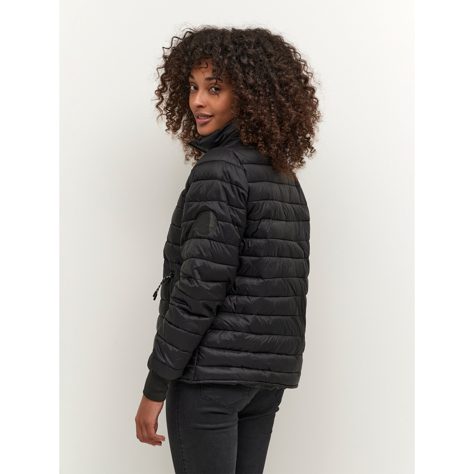 Kaffe Пухено яке Lira 10507222 Черен Regular Fit - Pepit.bg