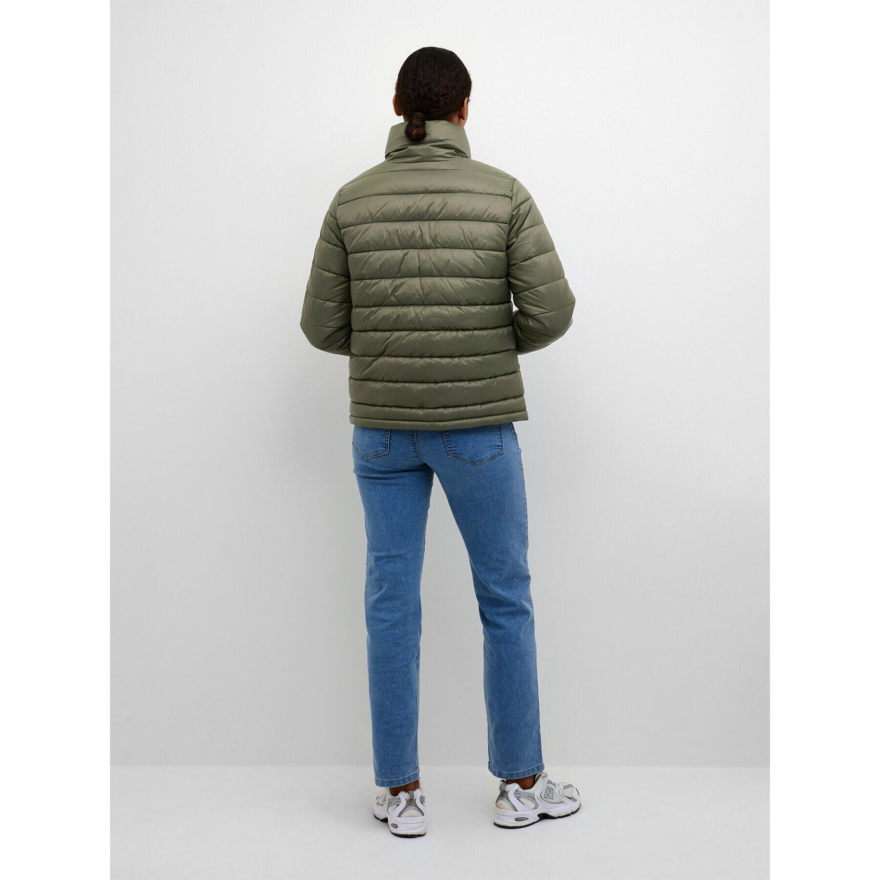 Kaffe Пухено яке Lira 10507222 Зелен Regular Fit - Pepit.bg