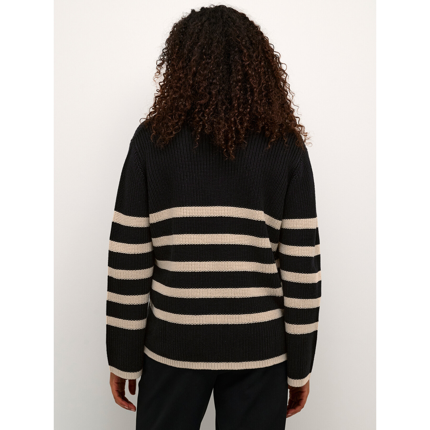 Kaffe Пуловер Irina 10507671 Черен Loose Fit - Pepit.bg