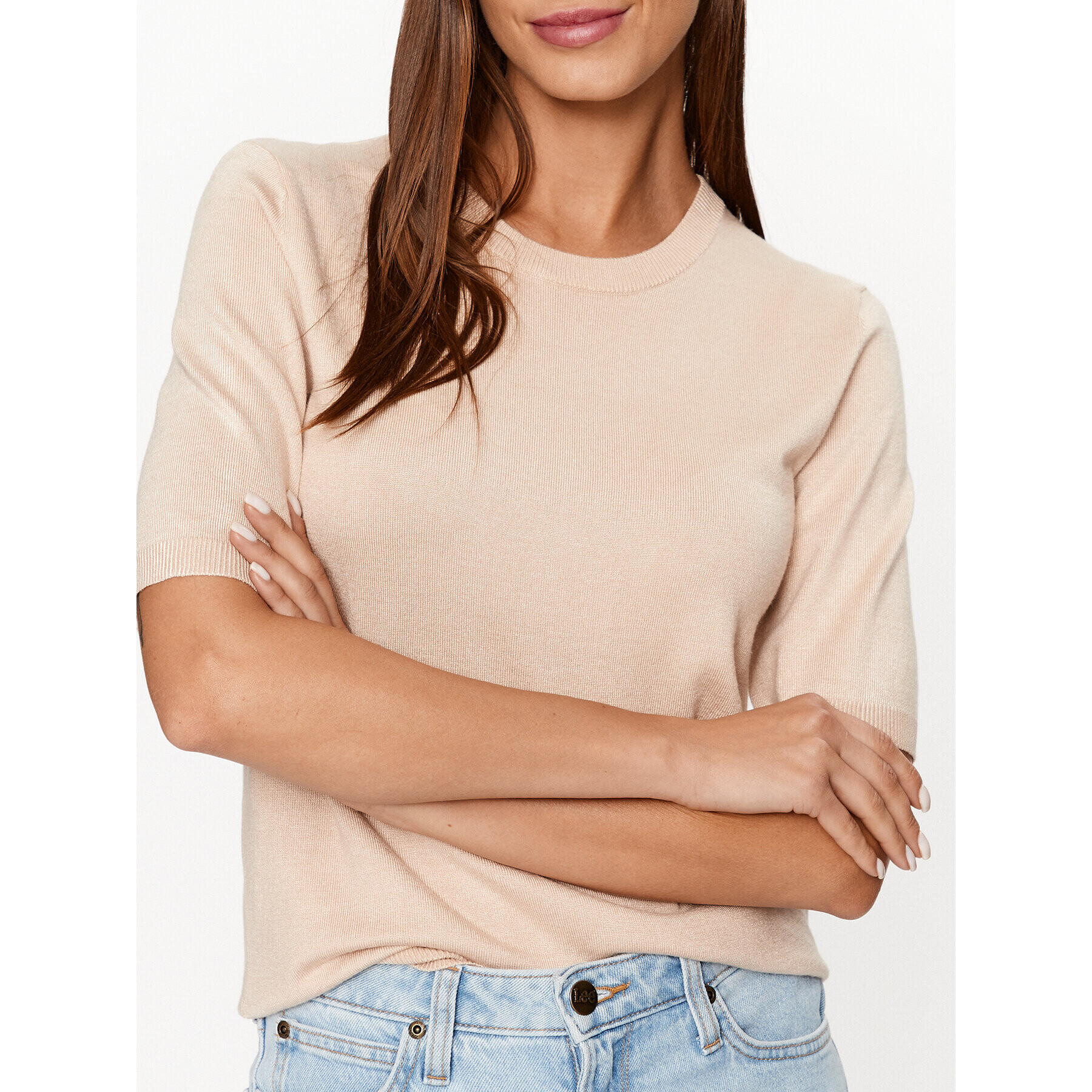 Kaffe Пуловер Jumper 10507320 Бежов Regular Fit - Pepit.bg