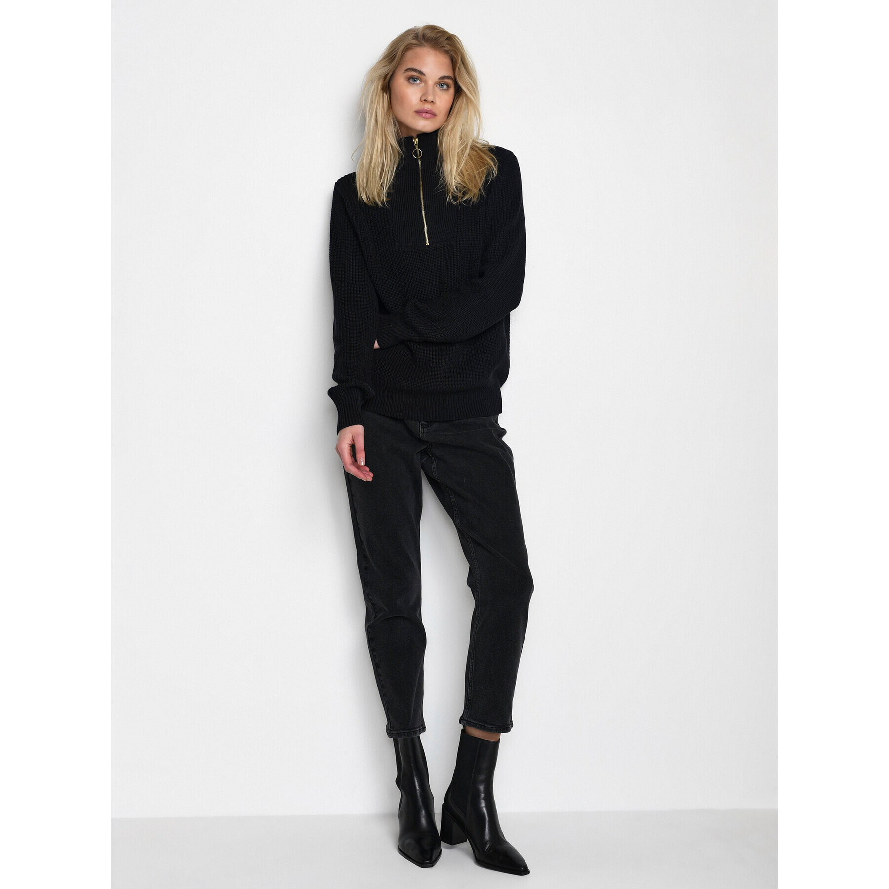 Kaffe Пуловер Kalioa 10506820 Черен Loose Fit - Pepit.bg