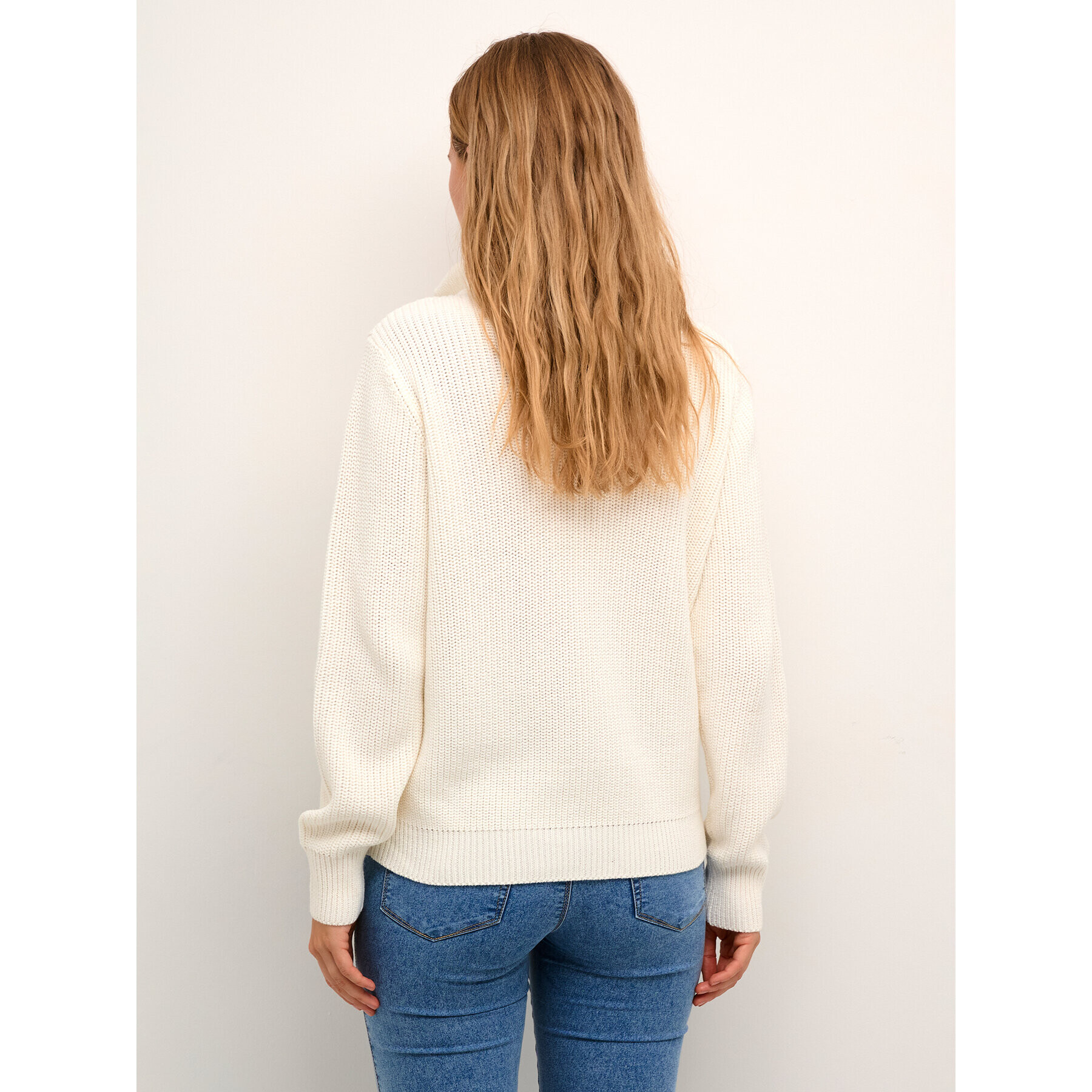Kaffe Пуловер Kalioa 10506820 Екрю Loose Fit - Pepit.bg