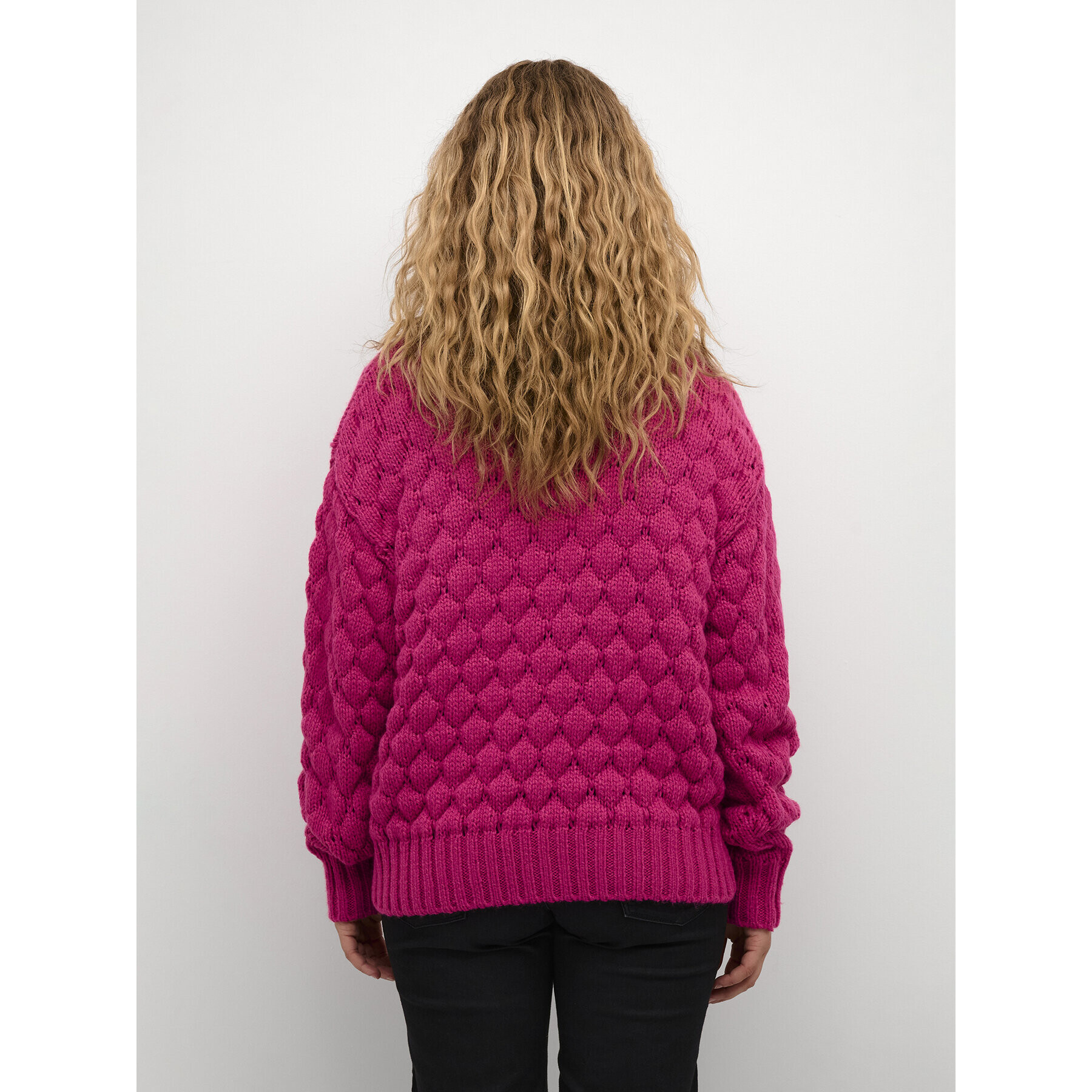 Kaffe Пуловер Katinka 10507747 Розов Loose Fit - Pepit.bg