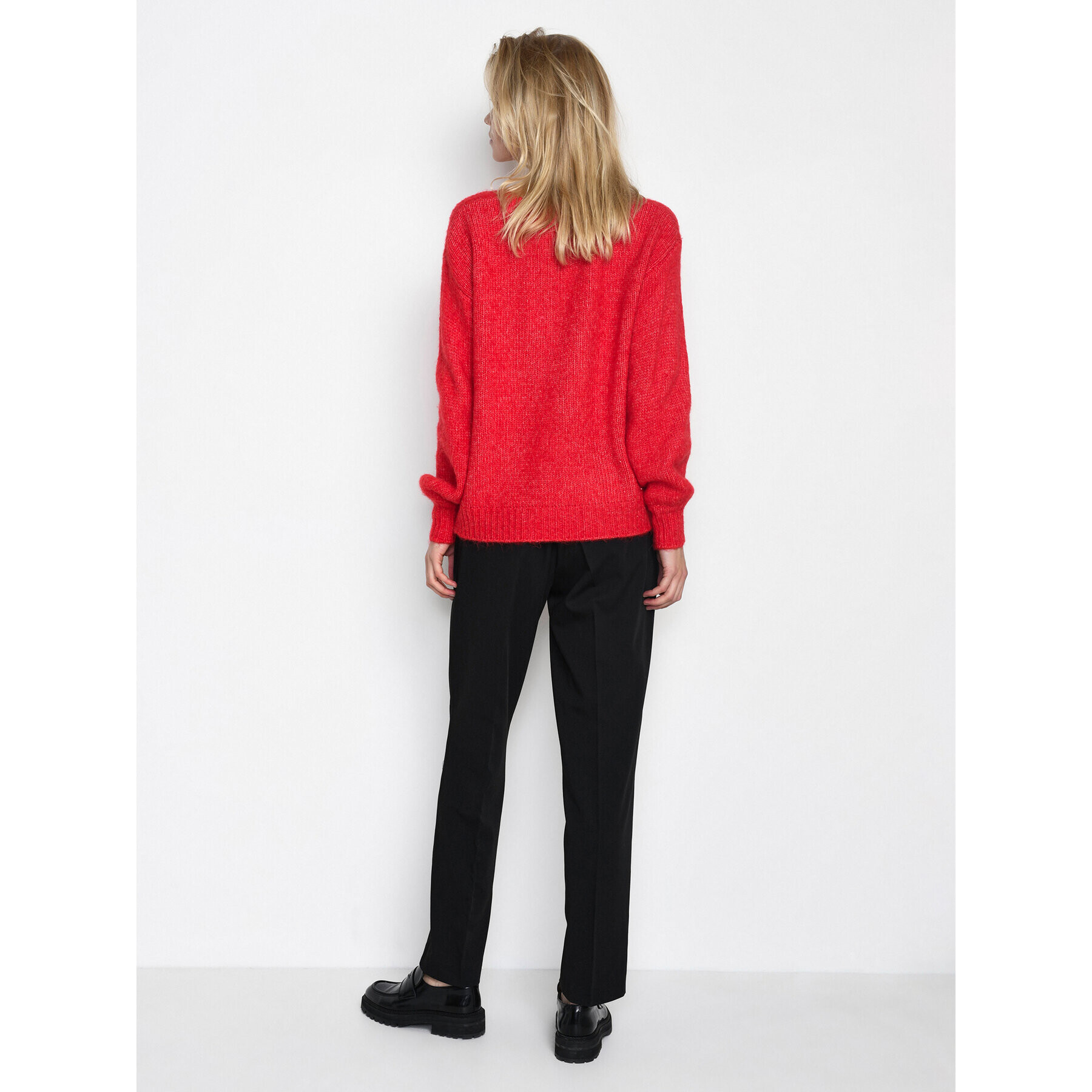 Kaffe Пуловер Sarla 10506829 Червен Loose Fit - Pepit.bg