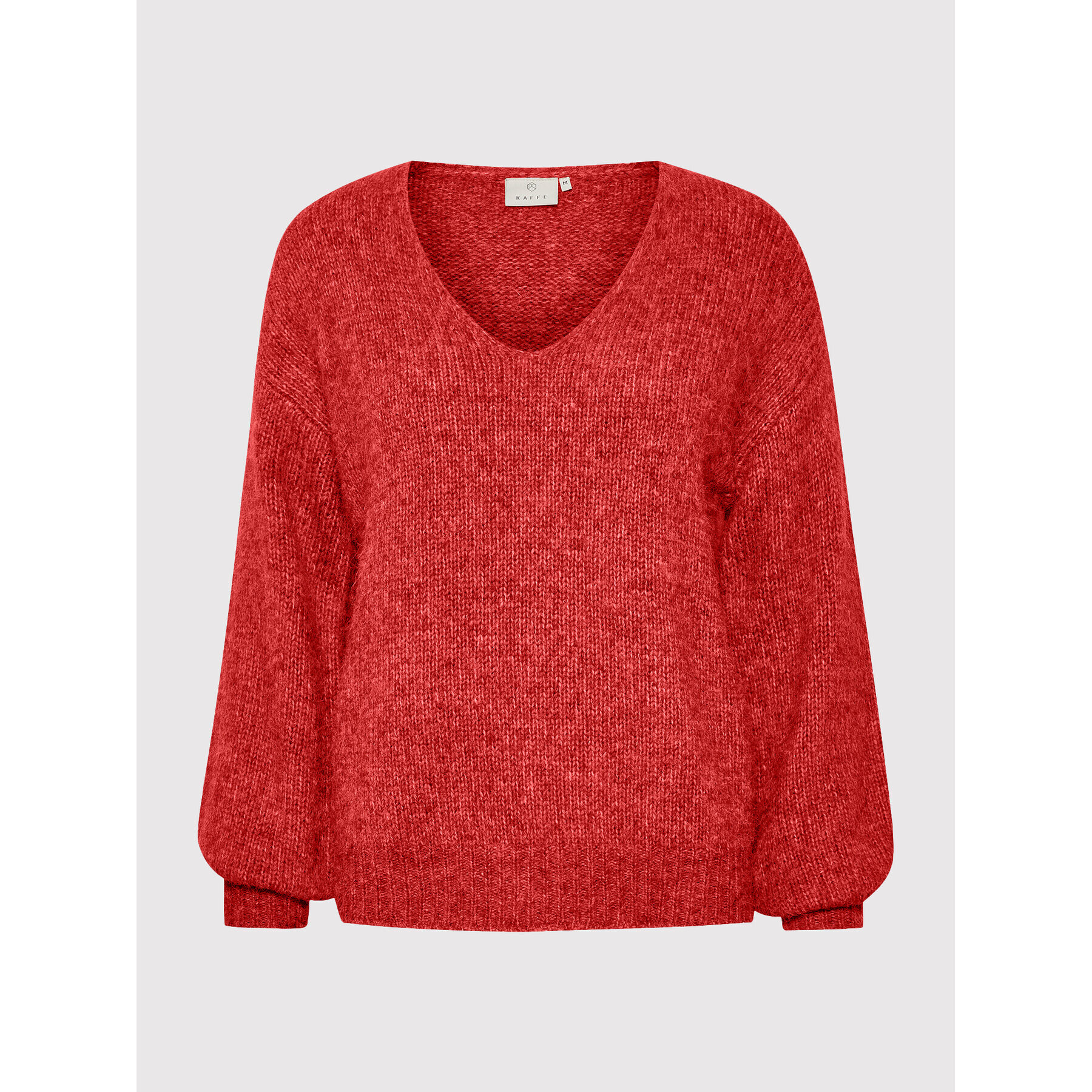 Kaffe Пуловер Sarla 10506829 Червен Loose Fit - Pepit.bg