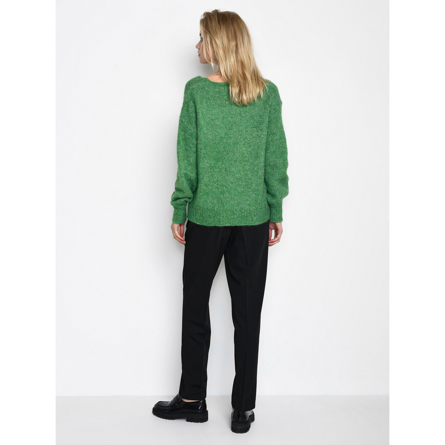 Kaffe Пуловер Sarla 10506829 Зелен Loose Fit - Pepit.bg