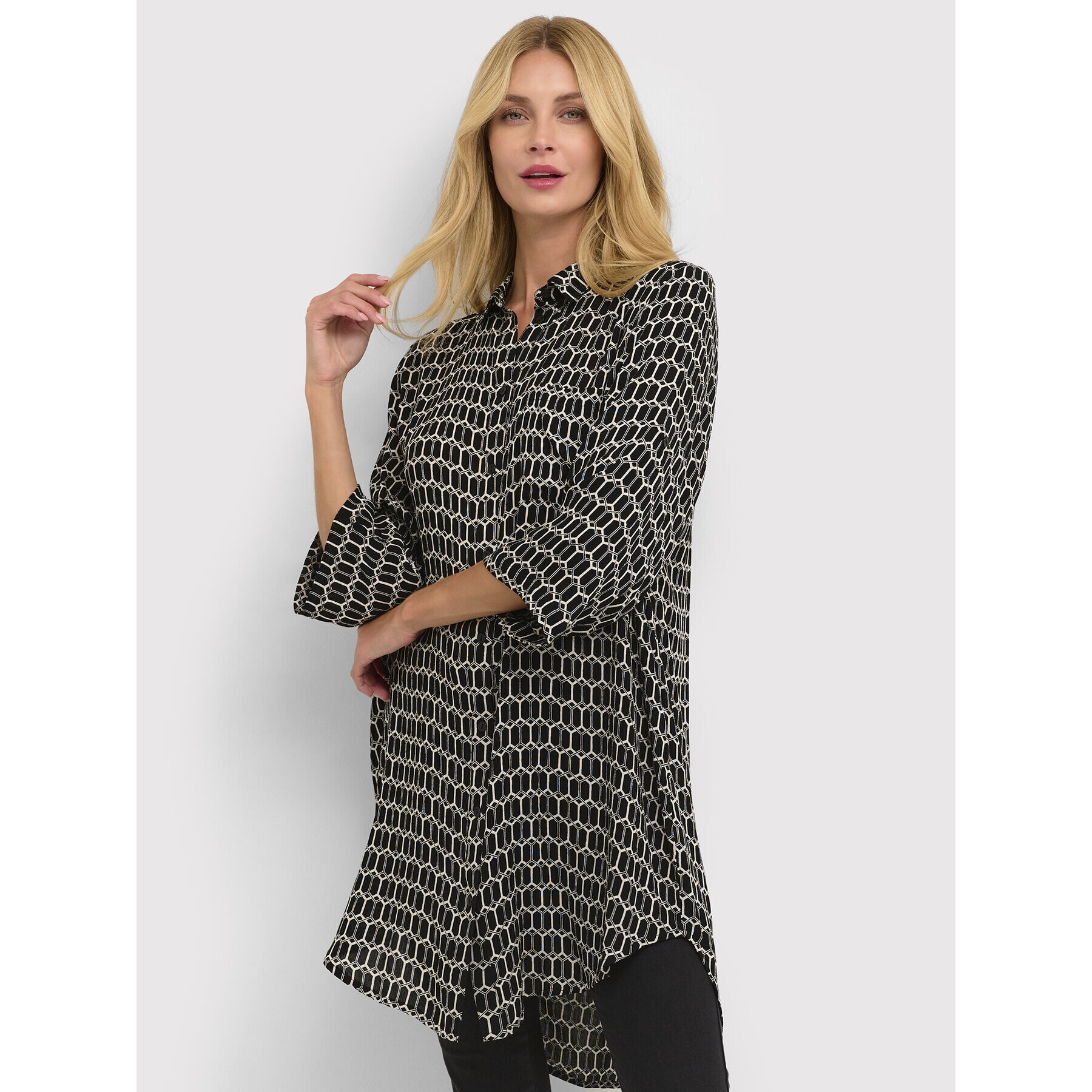 Kaffe Риза Hildur Amber 10506745 Черен Loose Fit - Pepit.bg