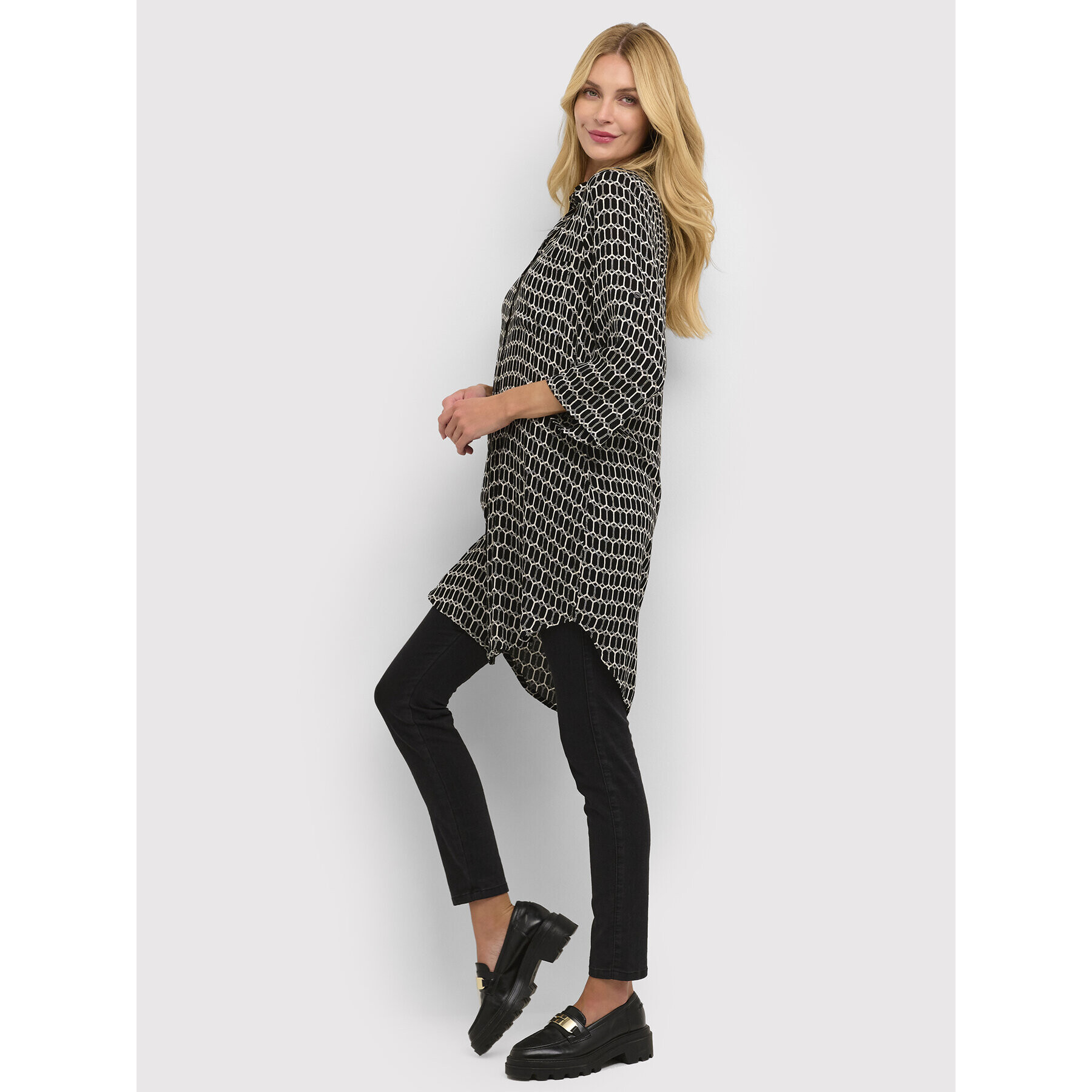 Kaffe Риза Hildur Amber 10506745 Черен Loose Fit - Pepit.bg
