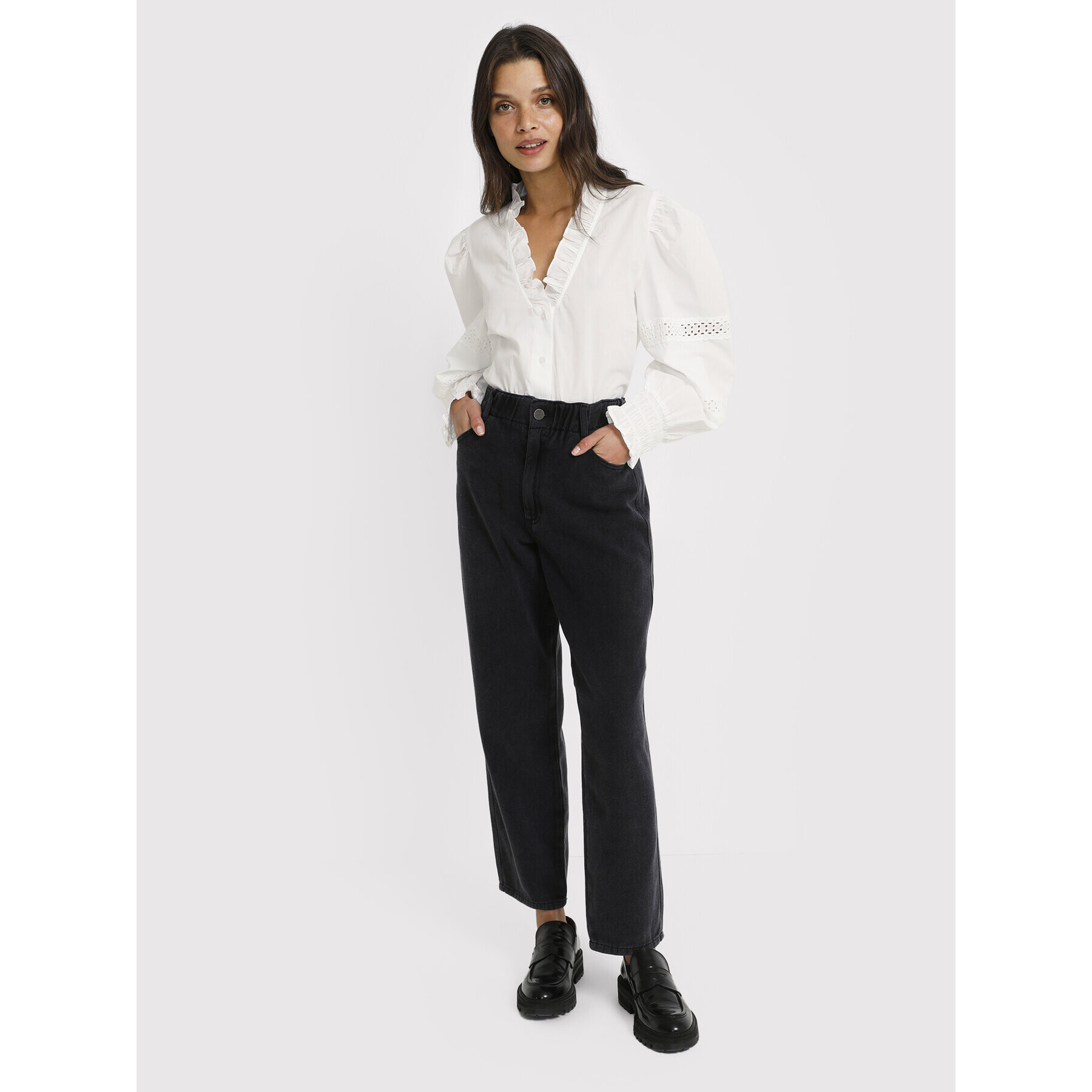 Kaffe Риза Liannah 10506673 Бял Regular Fit - Pepit.bg