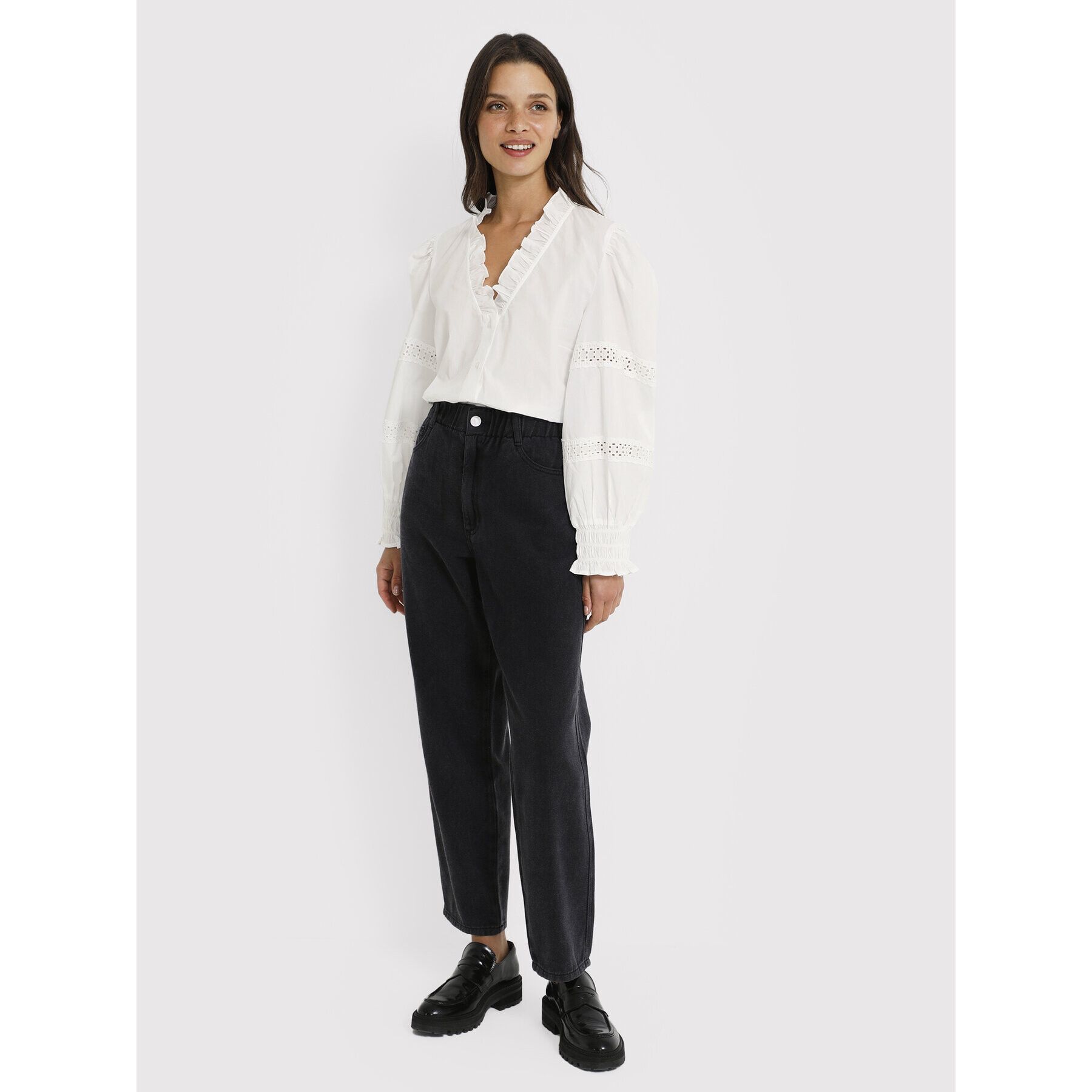Kaffe Риза Liannah 10506673 Бял Regular Fit - Pepit.bg