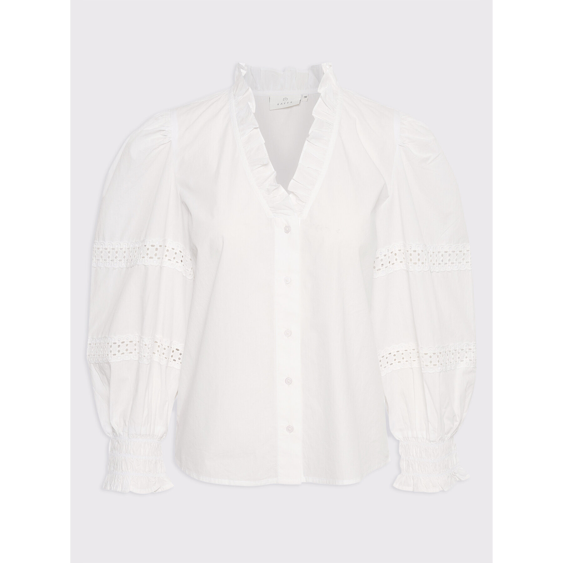 Kaffe Риза Liannah 10506673 Бял Regular Fit - Pepit.bg