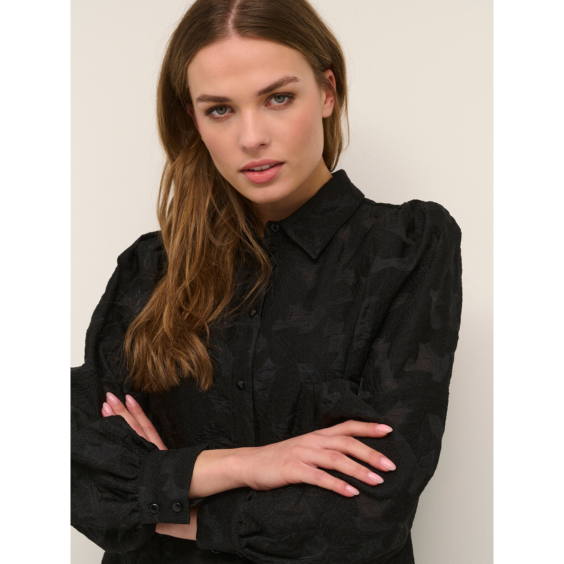 Kaffe Рокля тип риза Rina 10506854 Черен Regular Fit - Pepit.bg