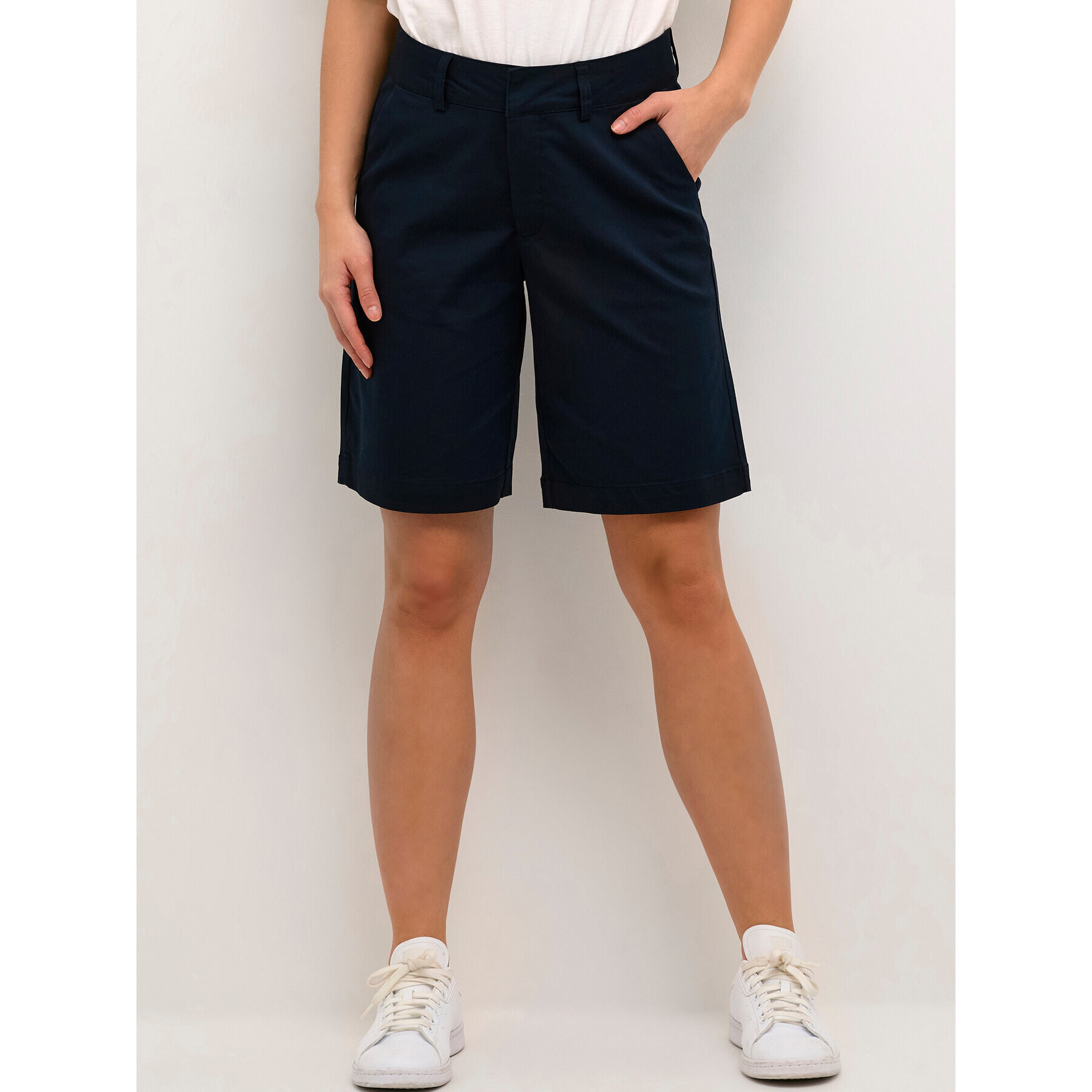 Kaffe Шорти от плат Lea 10505457 Тъмносин Regular Fit - Pepit.bg