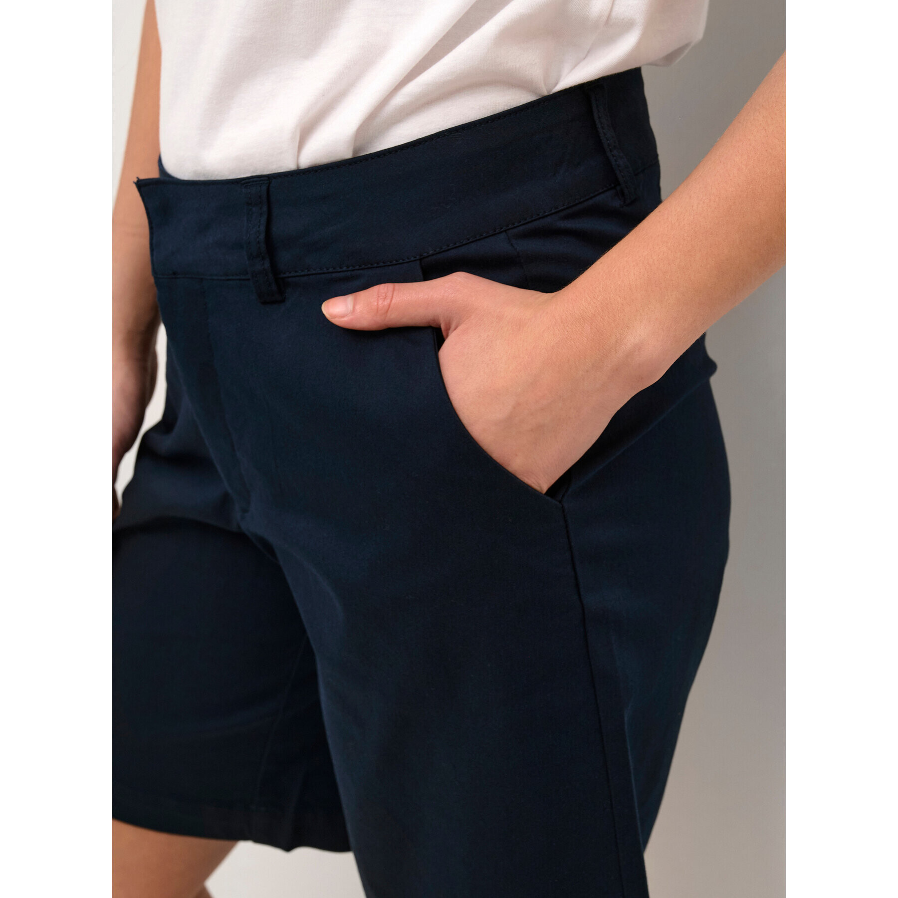 Kaffe Шорти от плат Lea 10505457 Тъмносин Regular Fit - Pepit.bg