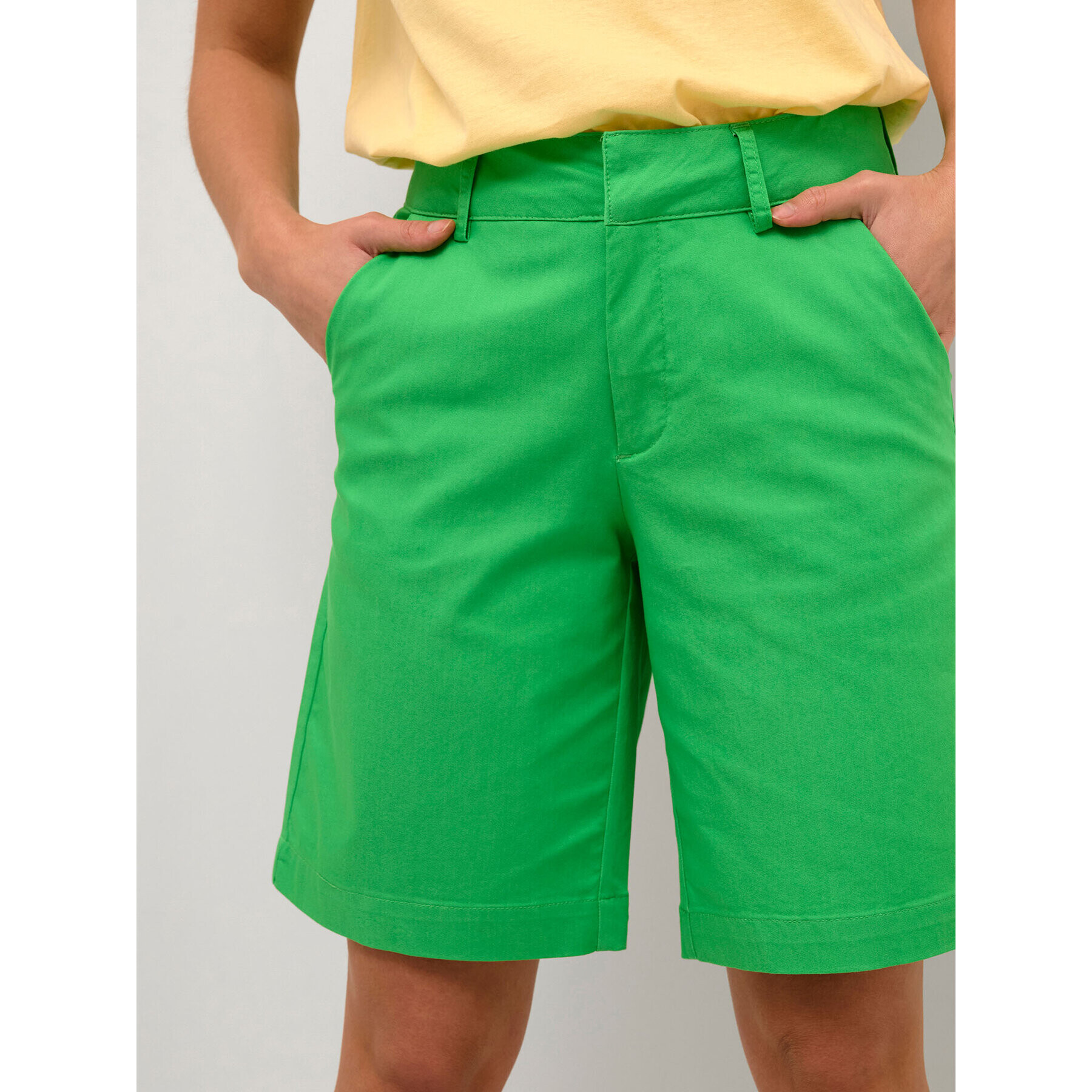 Kaffe Шорти от плат Lea 10505457 Зелен Regular Fit - Pepit.bg